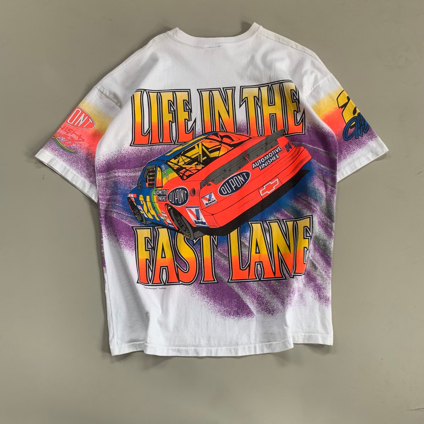 Large 1995 Jeff Gordon Life in the Fast Lane AOP T-shirt