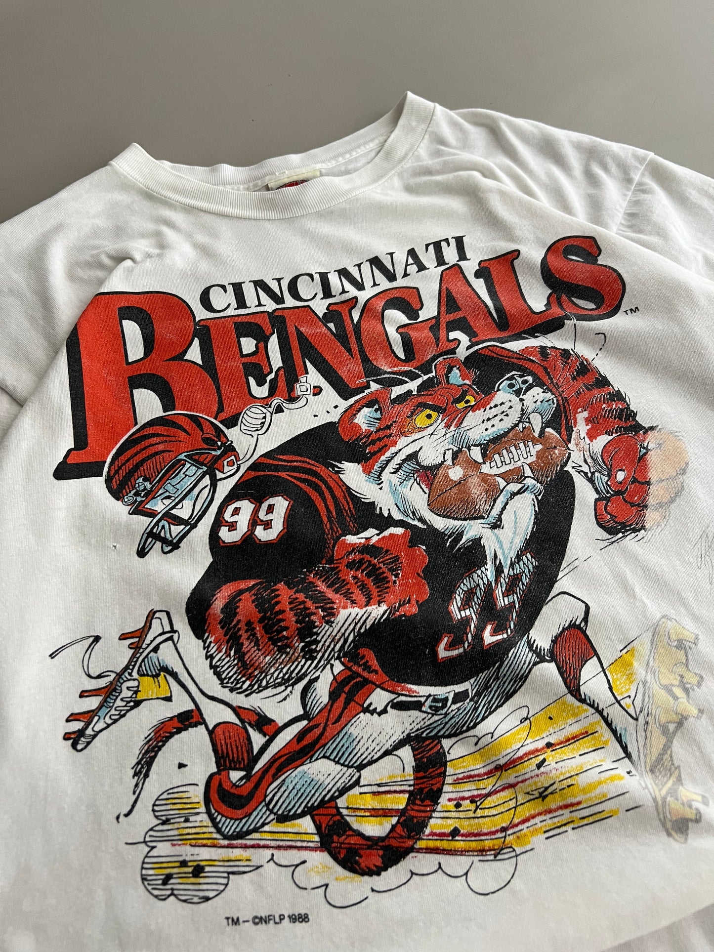 XL 1988 Cincinatti Bengals Nutmeg T-shirt