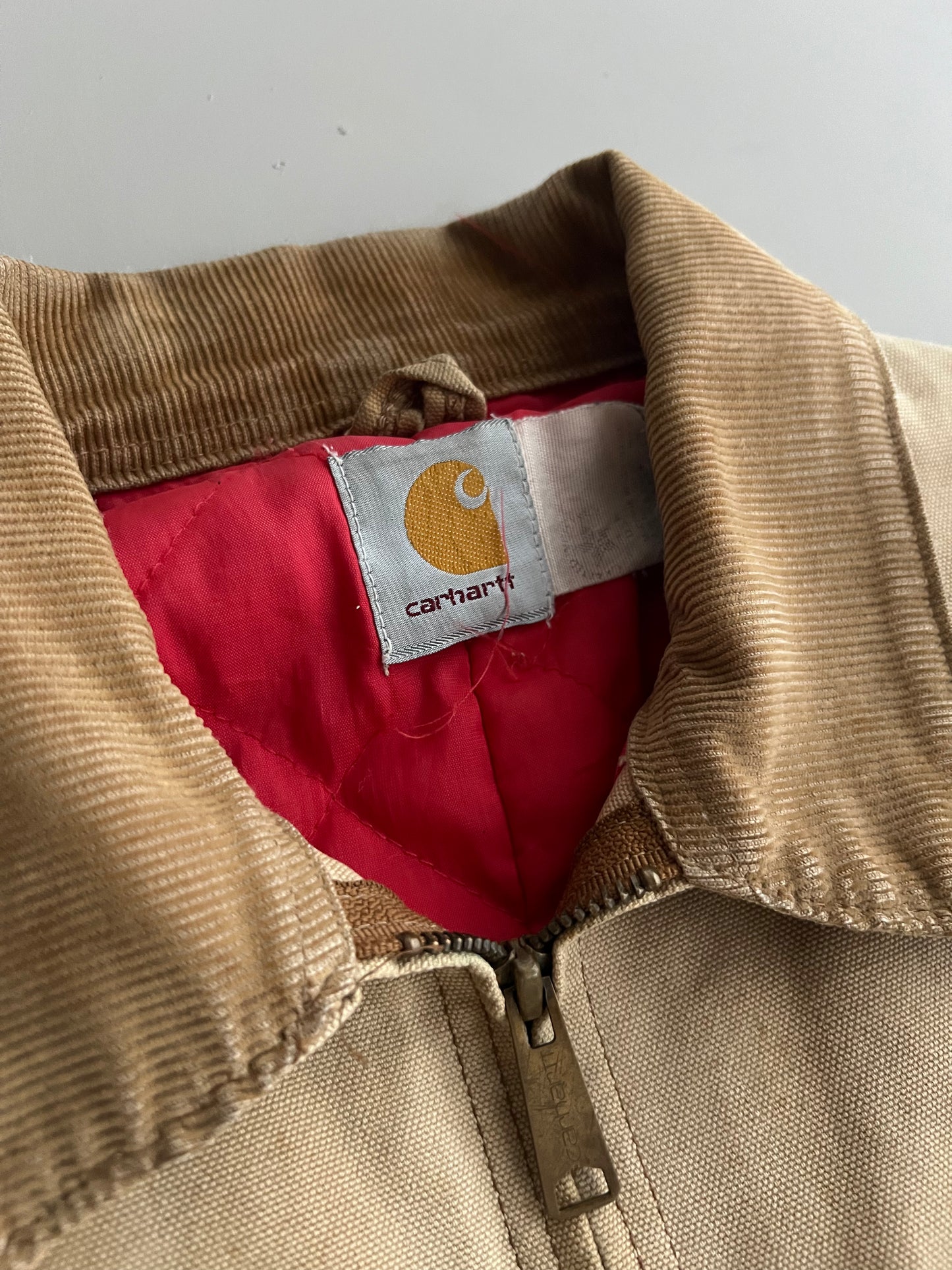 Medium 90s Carhartt Red Lined Detroit Jacket