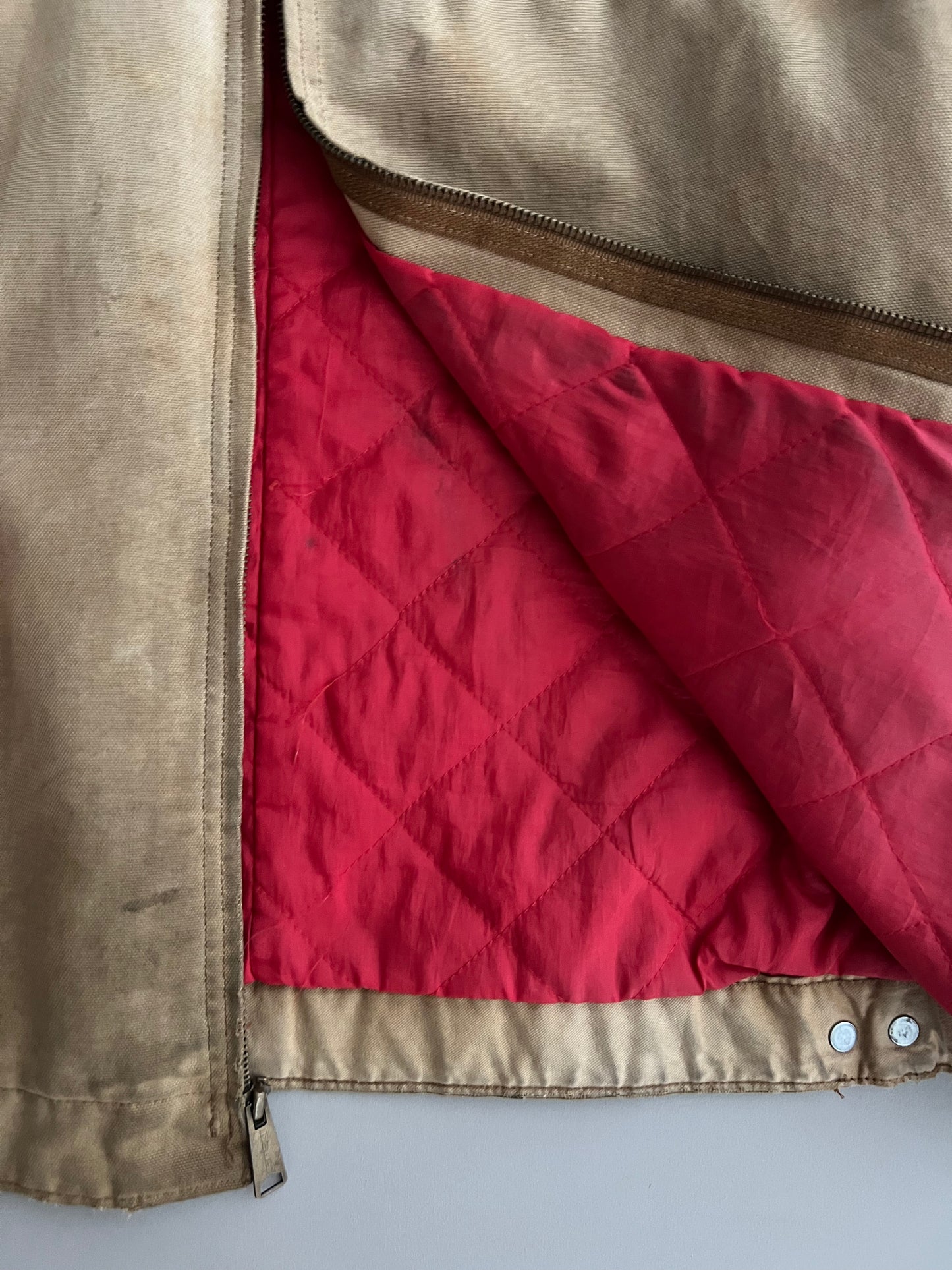 Medium 90s Carhartt Red Lined Detroit Jacket
