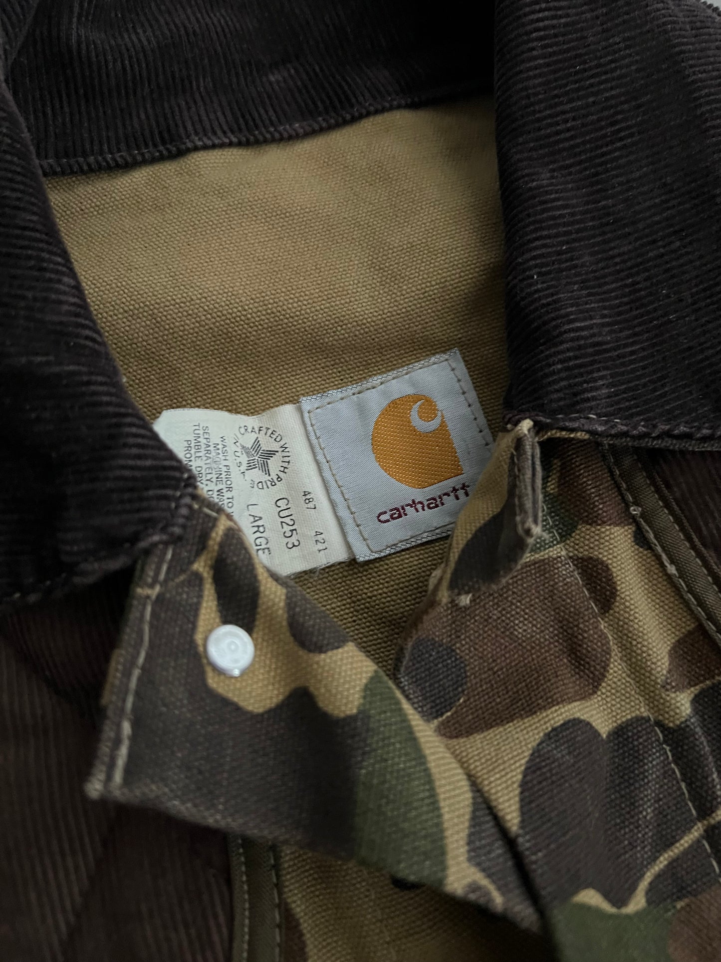 Large 90s Duck Camo Carhartt Jacket