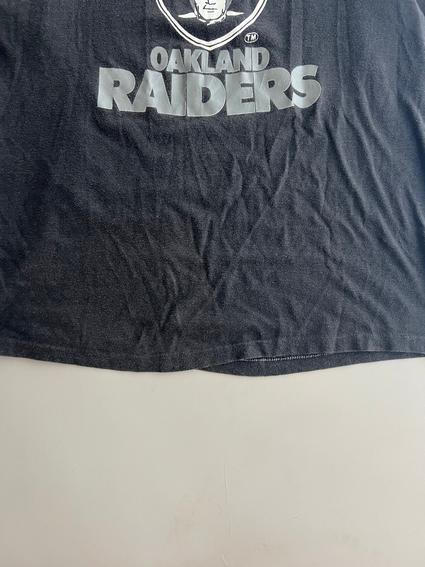 Large 80s Oakland Raiders T-shirt