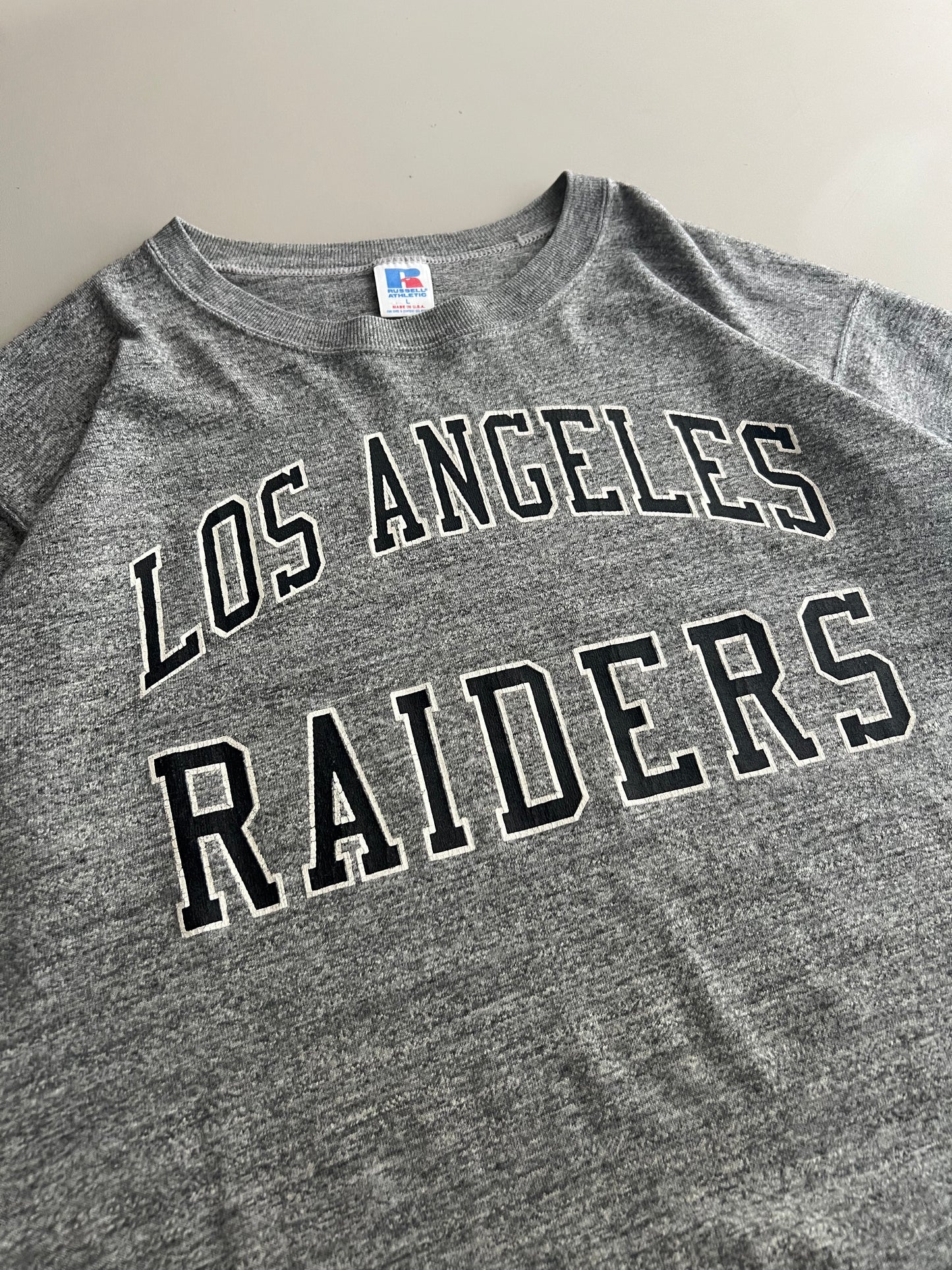 Large 80s Los Angeles Raiders T-shirt