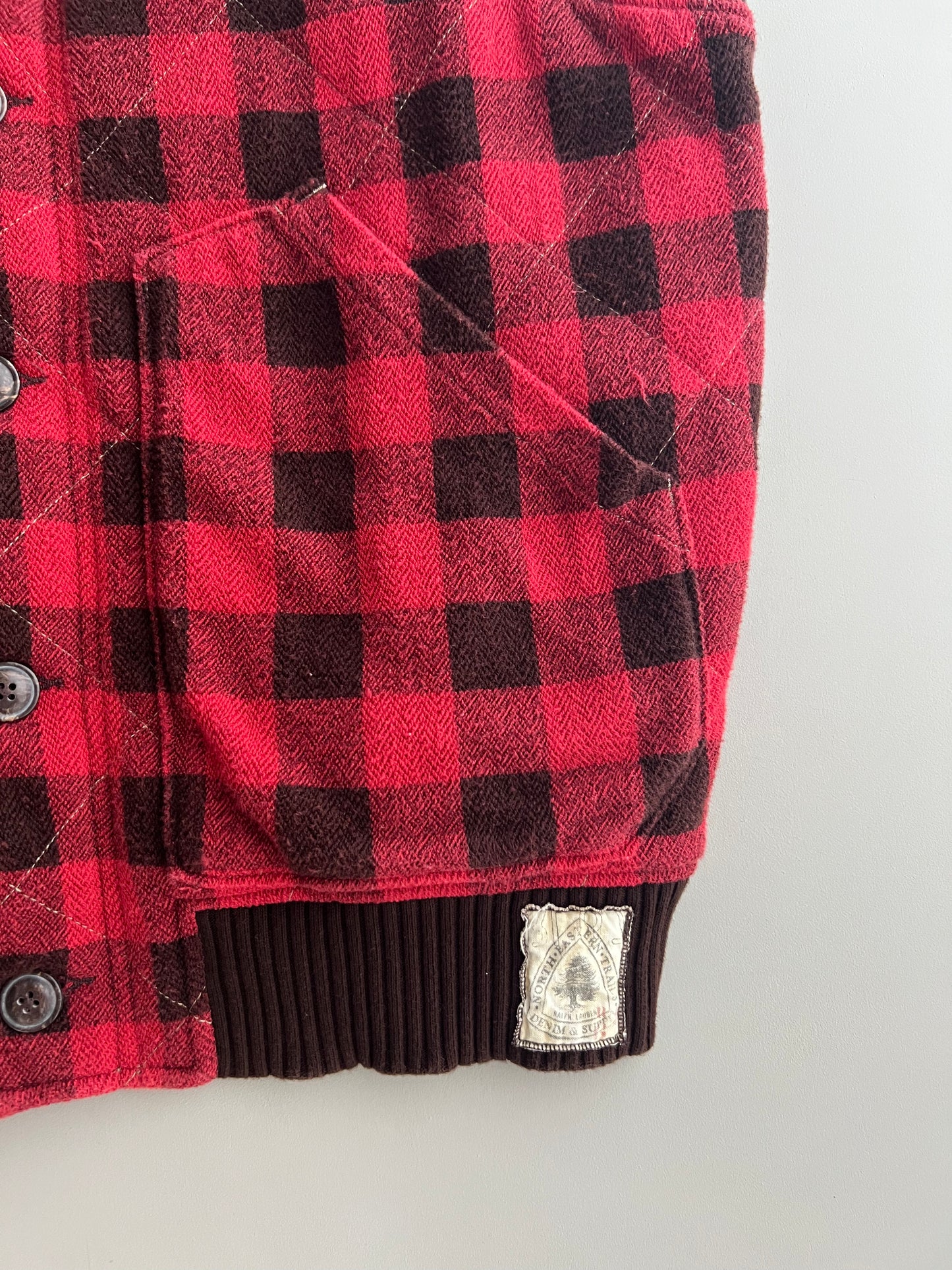 XL Denim & Supply Ralph Lauren Plaid Vest