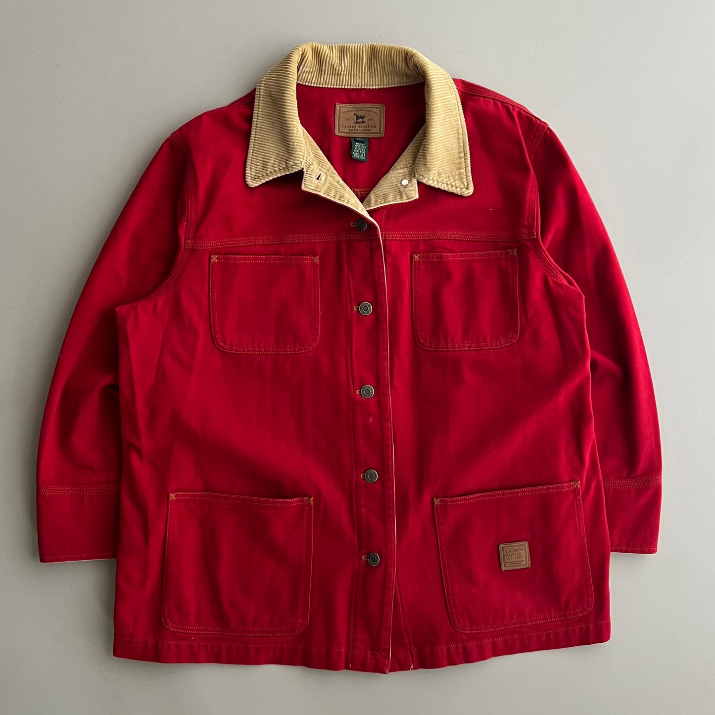 2XL Polo Ralph Lauren Red Chore Coat