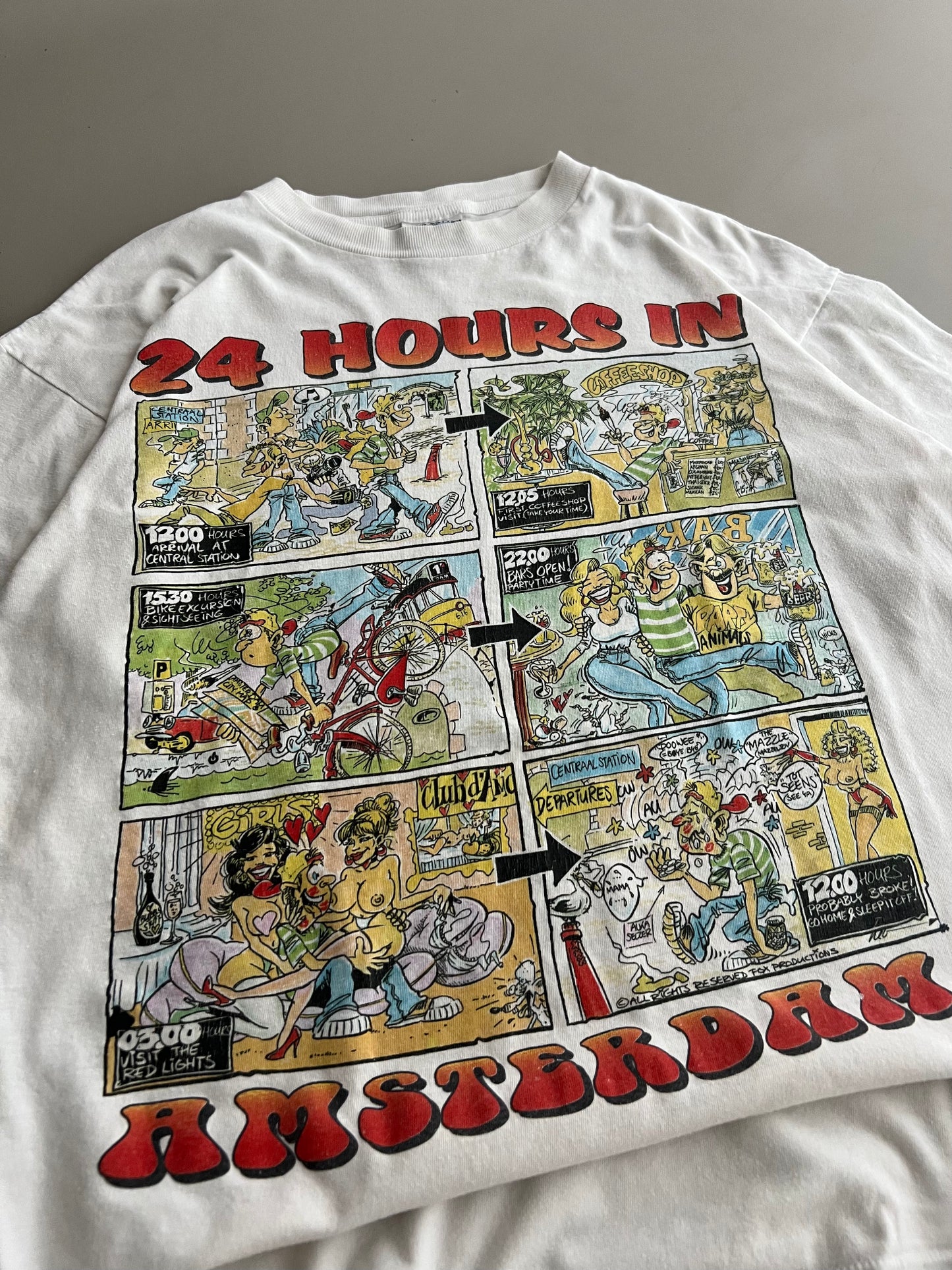 XL 90s 24 Hours In Amsterdam T-shirt