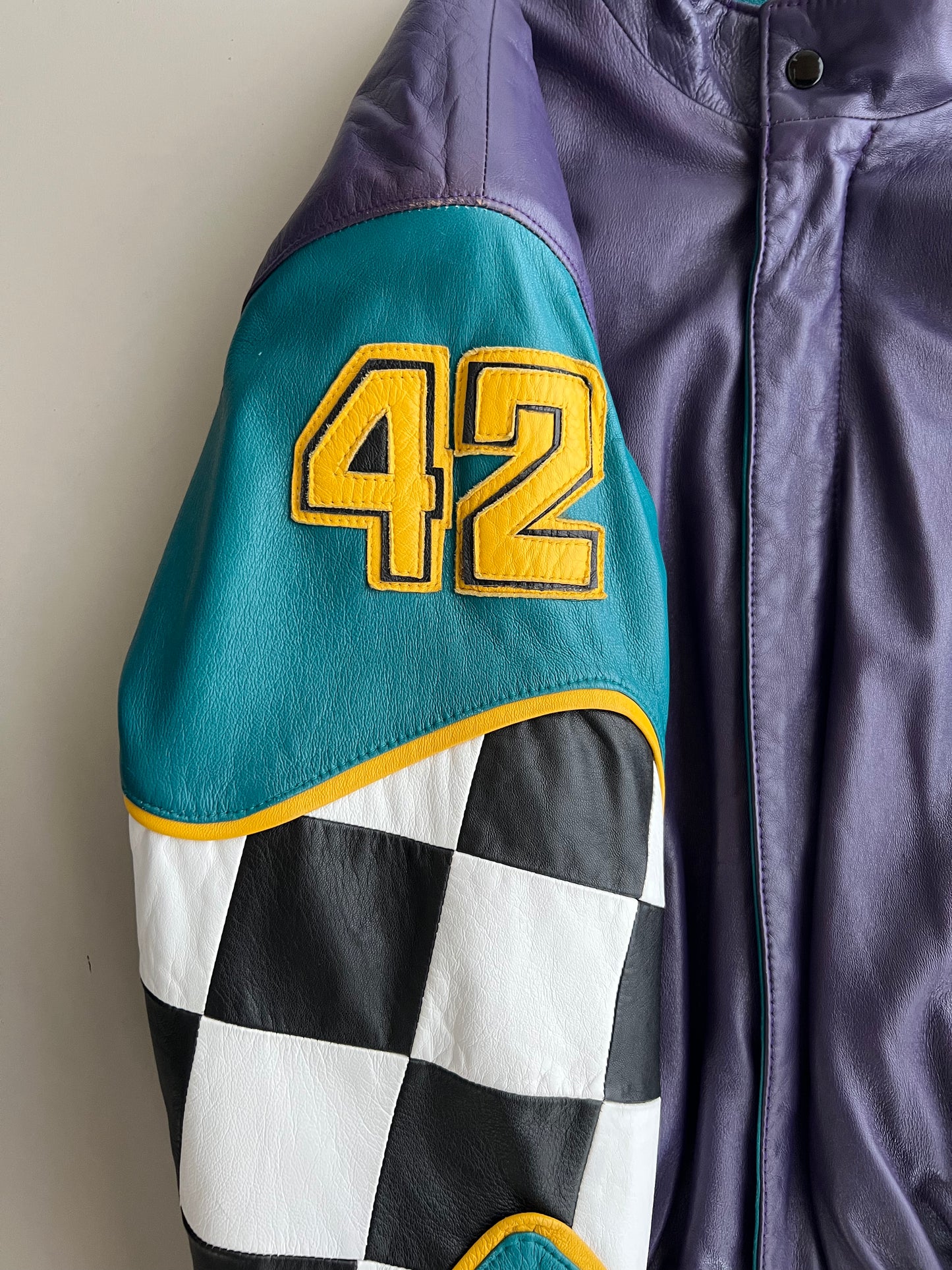 Medium 90s Kyle Petty Leather Racing Jacket