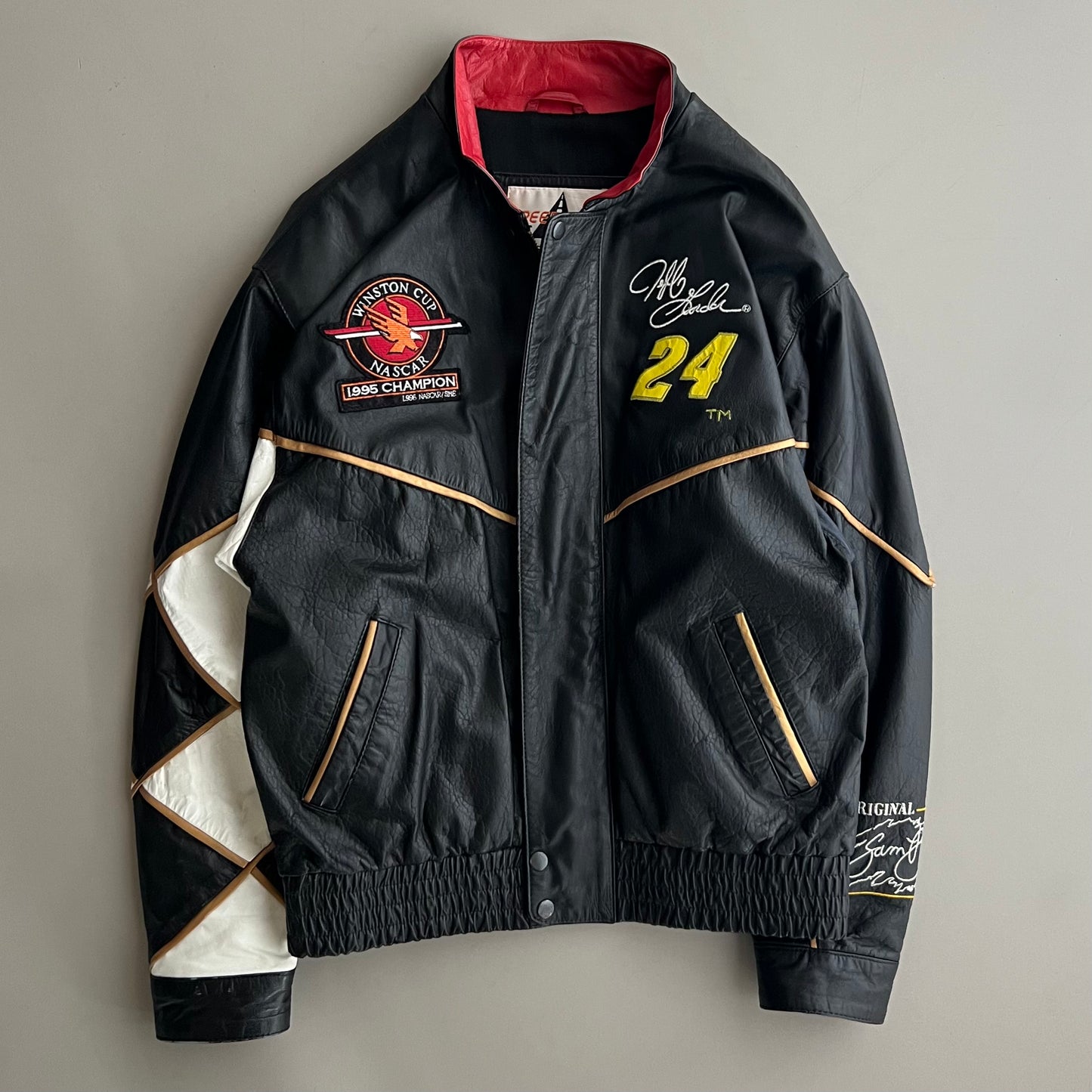 Medium 1995 Jeff Gordon Winston Cup Champion Leather Jacket