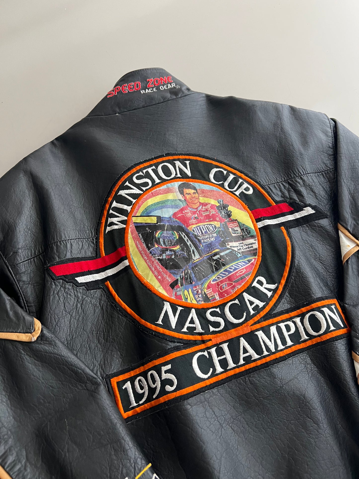 Medium 1995 Jeff Gordon Winston Cup Champion Leather Jacket