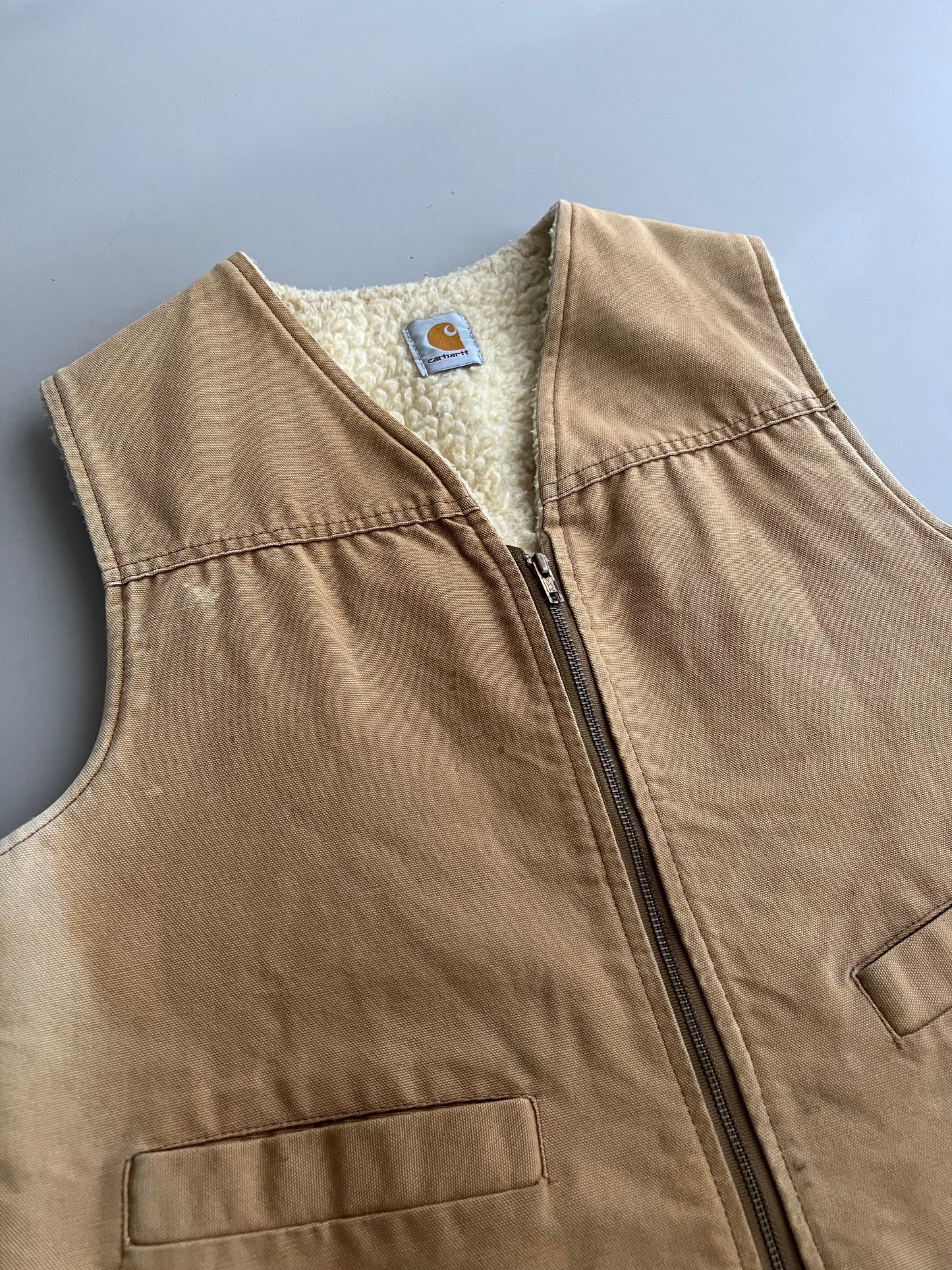Large 80s Tan Carhartt Hunting Vest