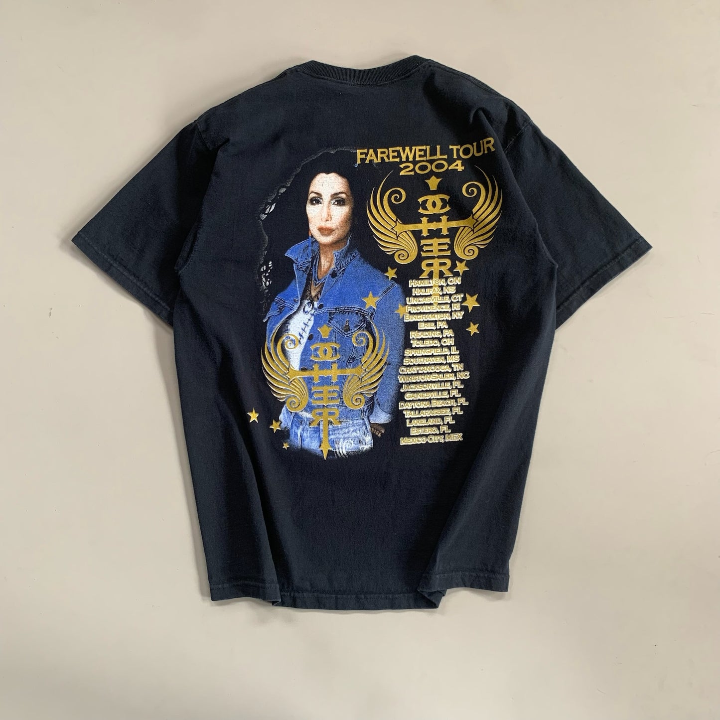 Large 2004 Cher Farewell Tour T-shirt