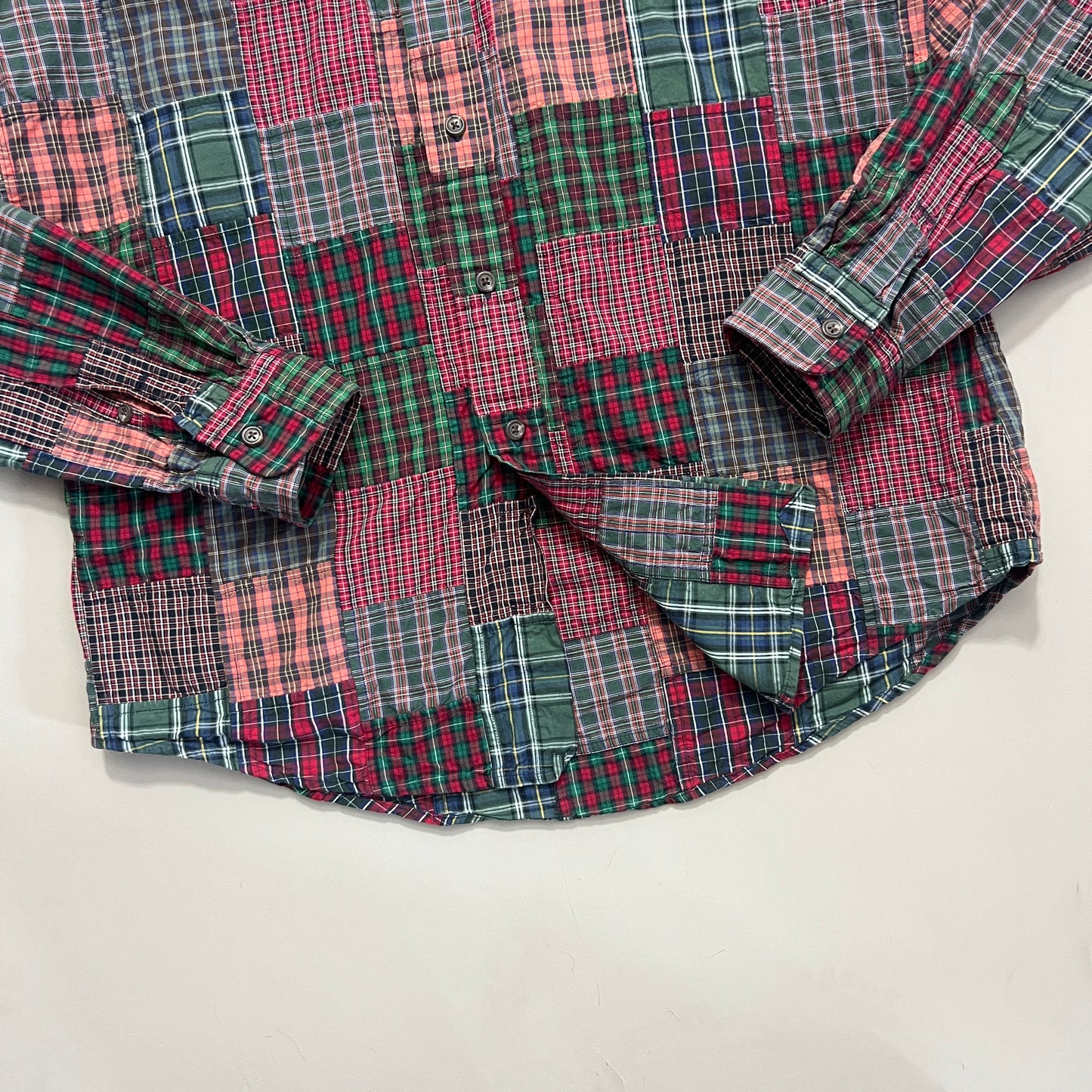 Medium 1990s Polo Ralph Lauren Patchwork Button Shirt
