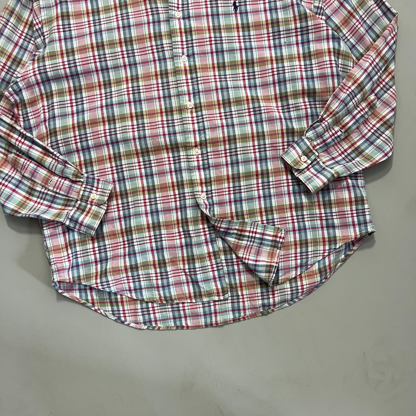 Large 1990s Polo Ralph Lauren Plaid Blair Button Shirt
