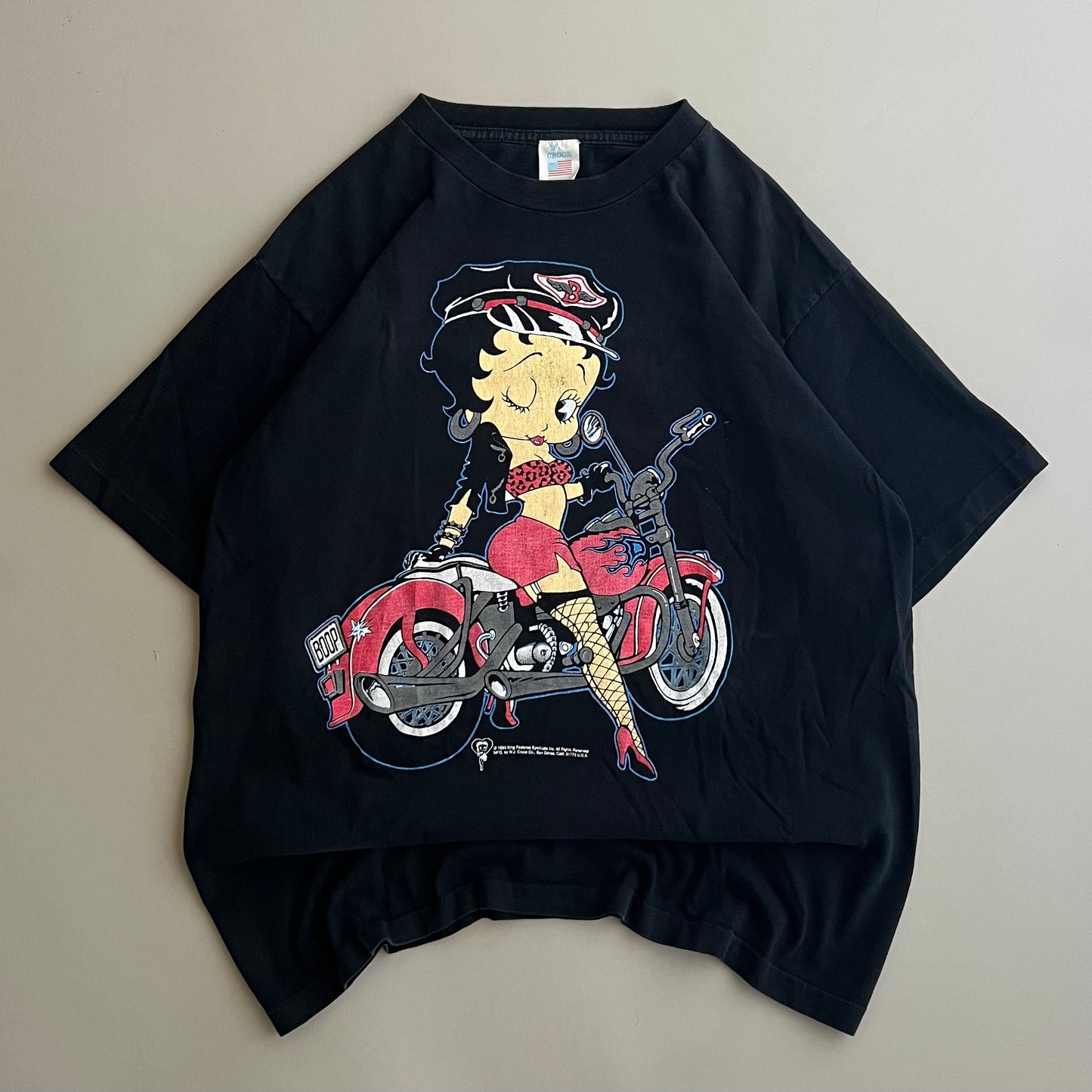 Large 1993 Betty Boop Biker T-shirt