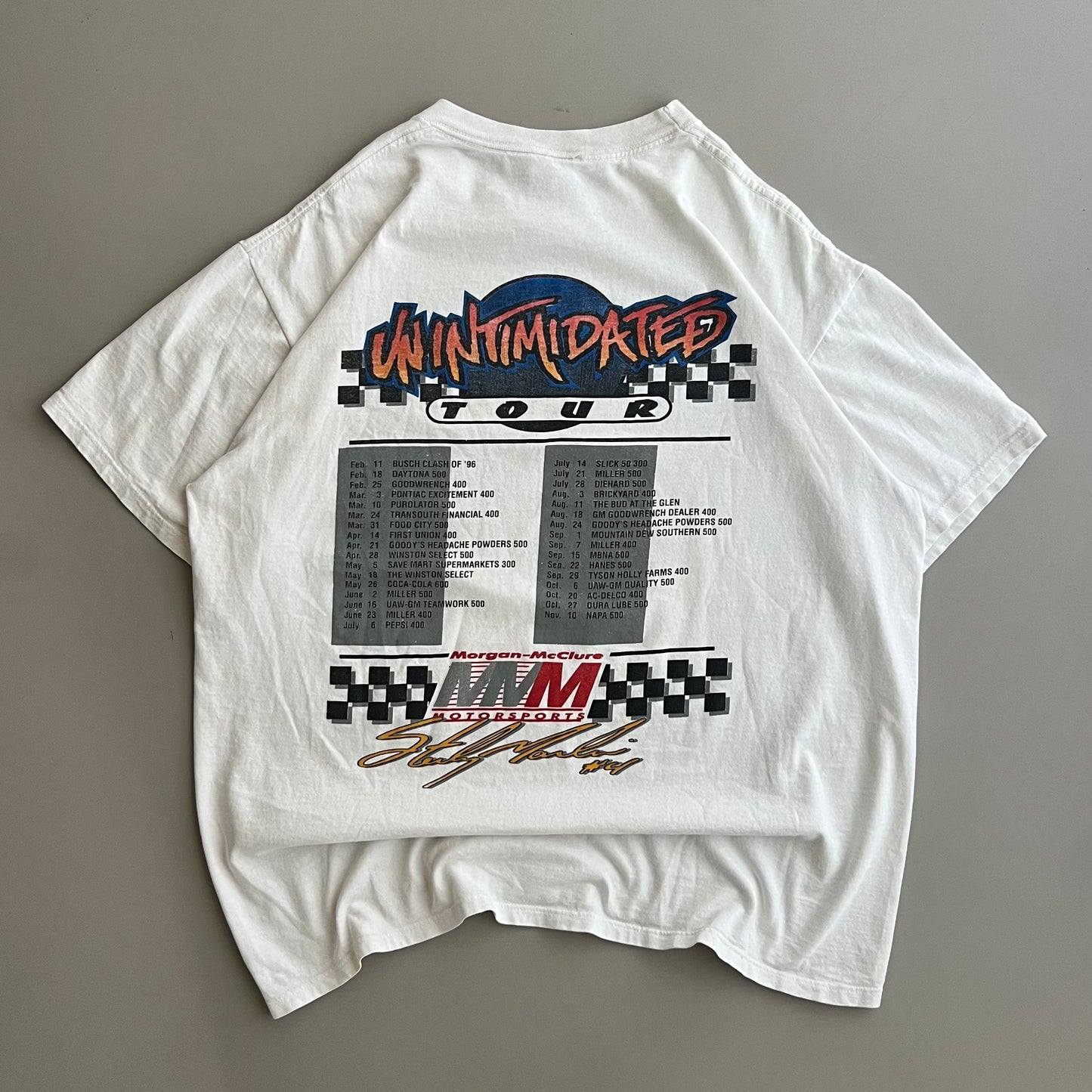 XL 1996 Sterling Marlin Unintimidated T-shirt