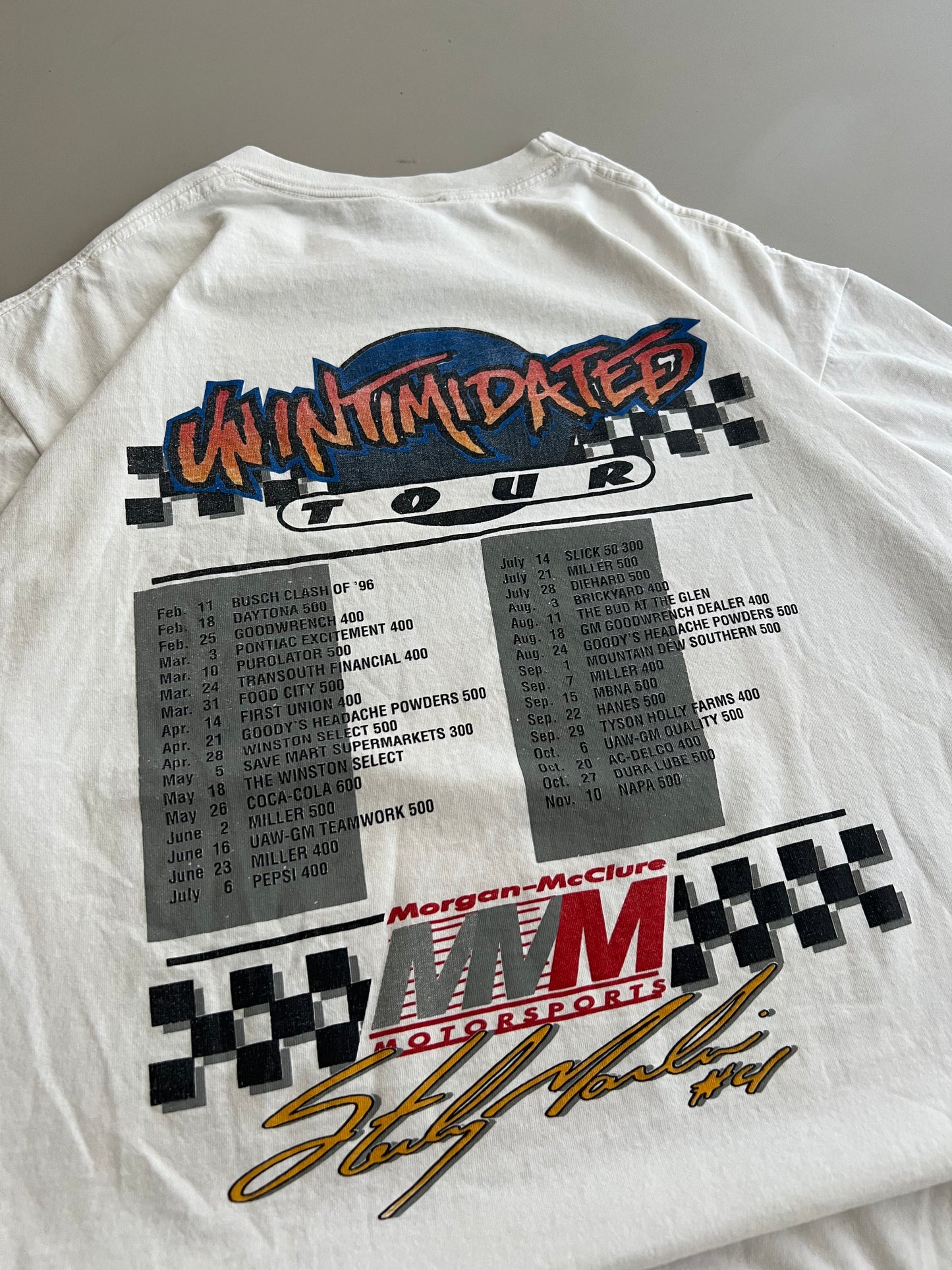 XL 1996 Sterling Marlin Unintimidated T-shirt