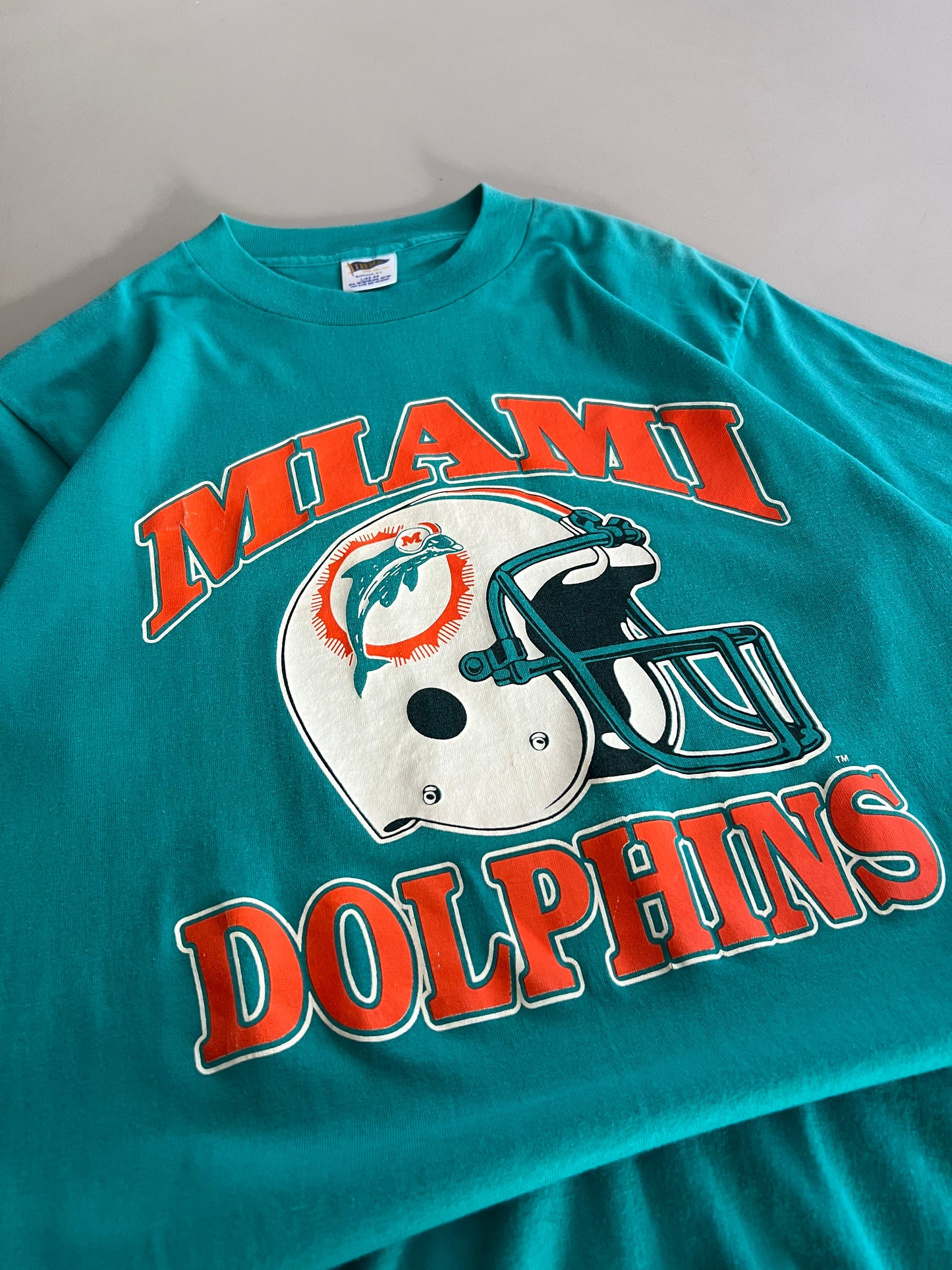 Large 80s Miami Dolphins T-shirt