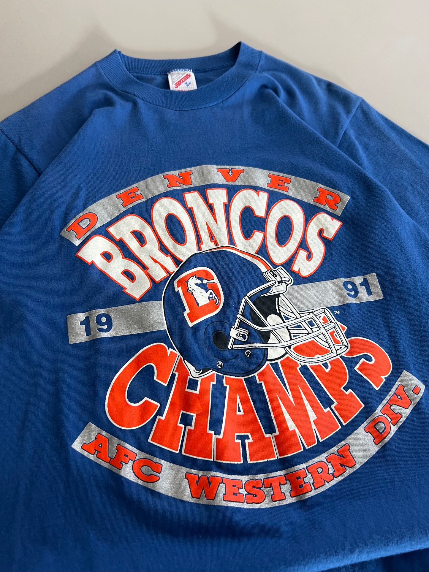 Medium 1991 Denver Broncos AFC Champs T-shirt