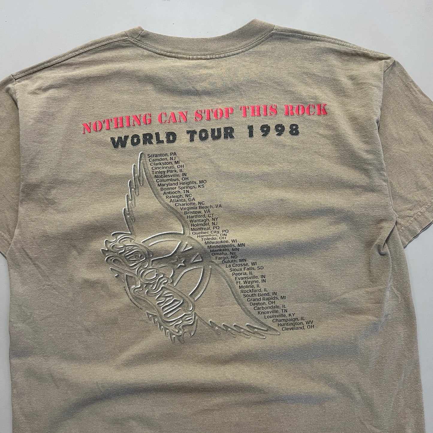 XL 1998 Aerosmith Nothing Can Stop This Rock Tour T-shirt
