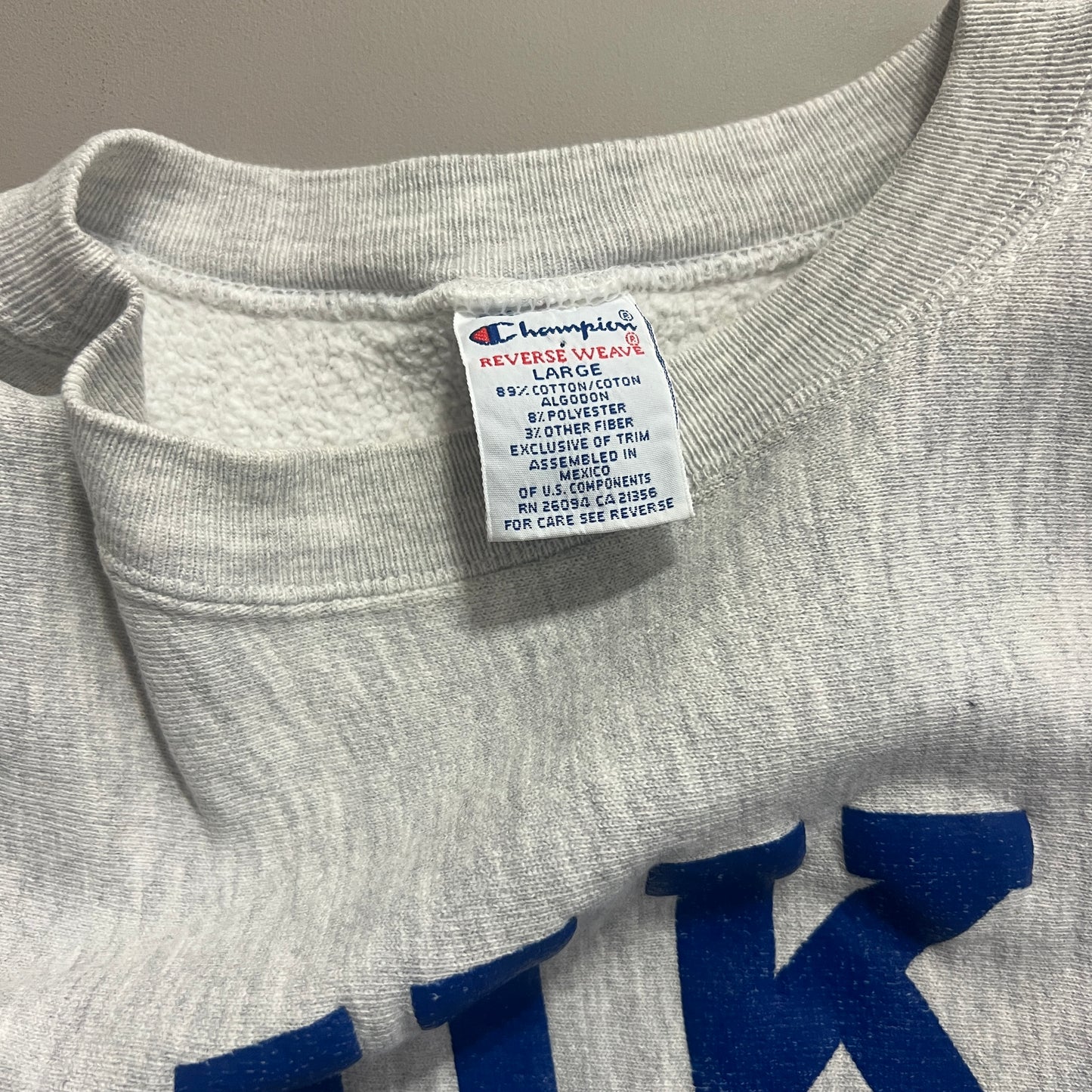 Large 1990s Duke University Champion Reverse Weave
