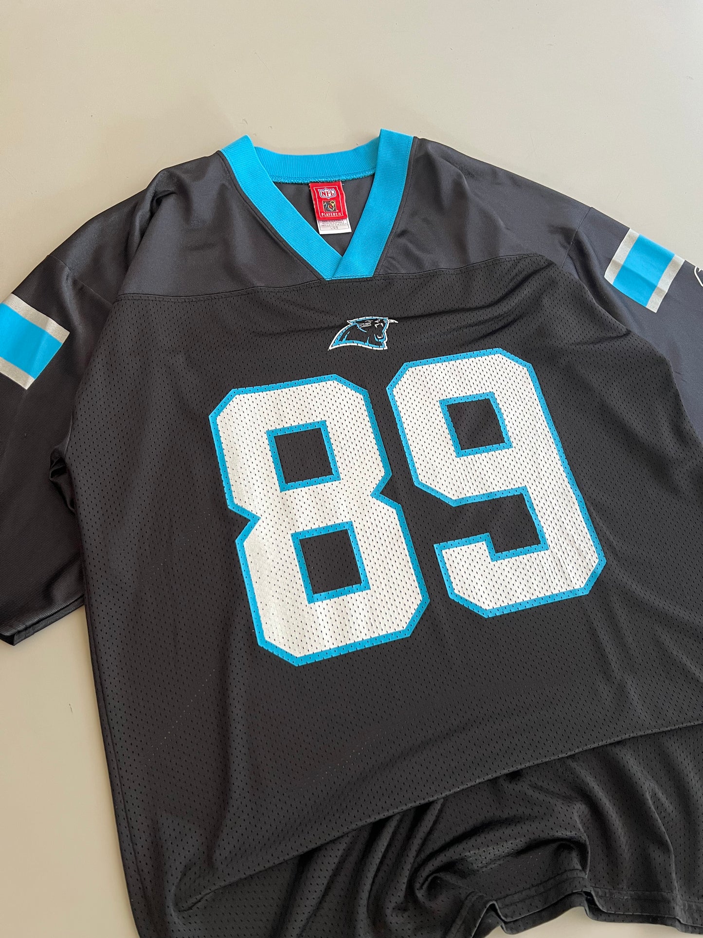 Large Y2K Carolina Panthers Jersey
