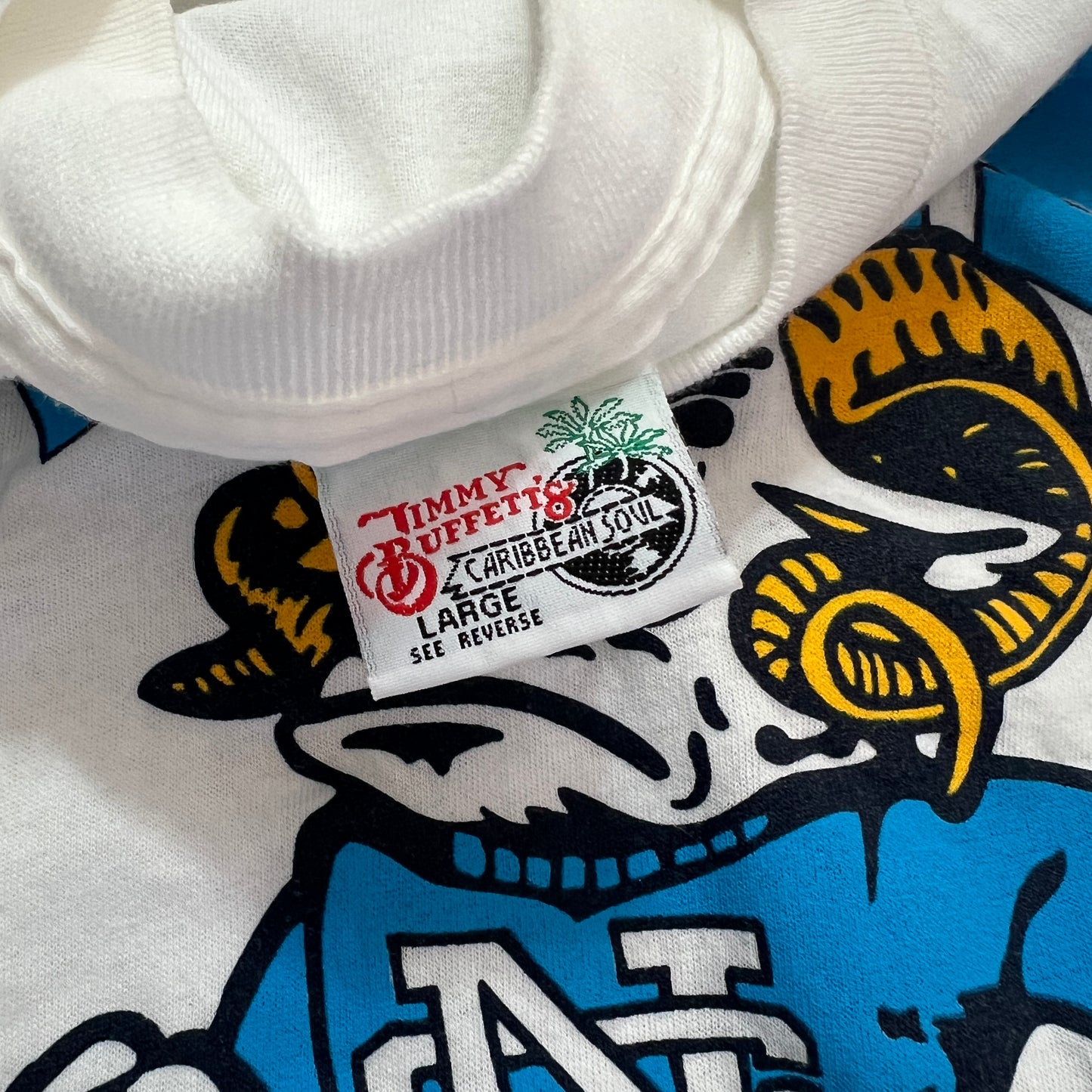 Large 90s North Carolina Tar Heels Boot T-shirt