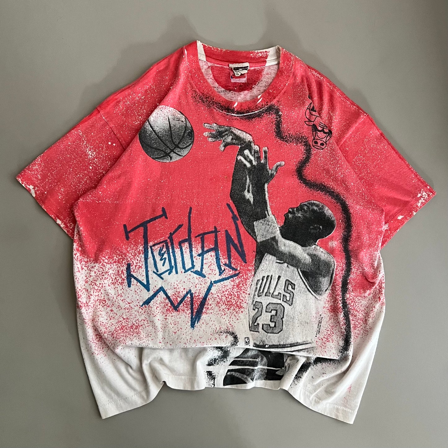 XL 90s Chicago Bulls Michael Jordan AOP T-shirt