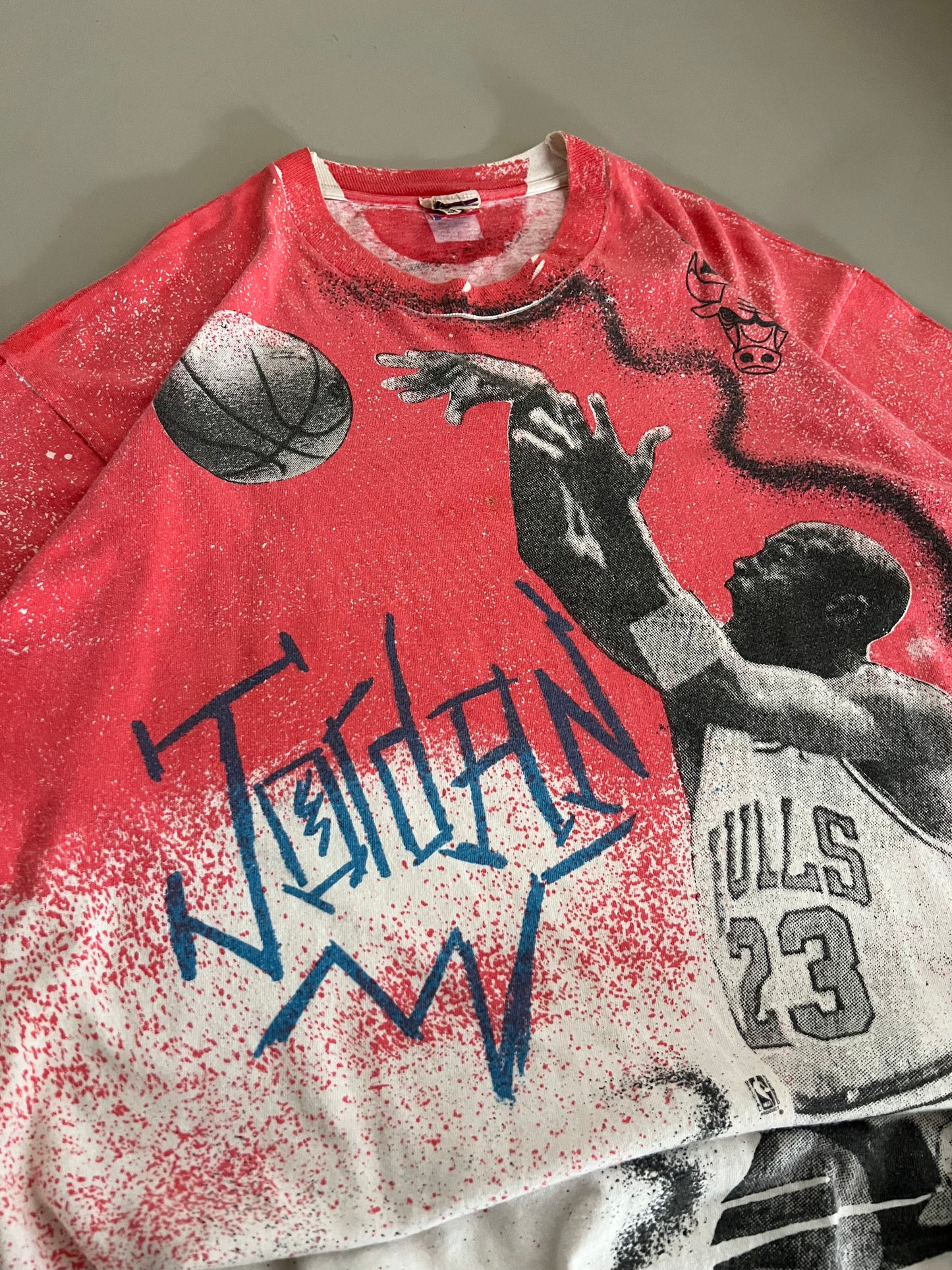 XL 90s Chicago Bulls Michael Jordan AOP T-shirt