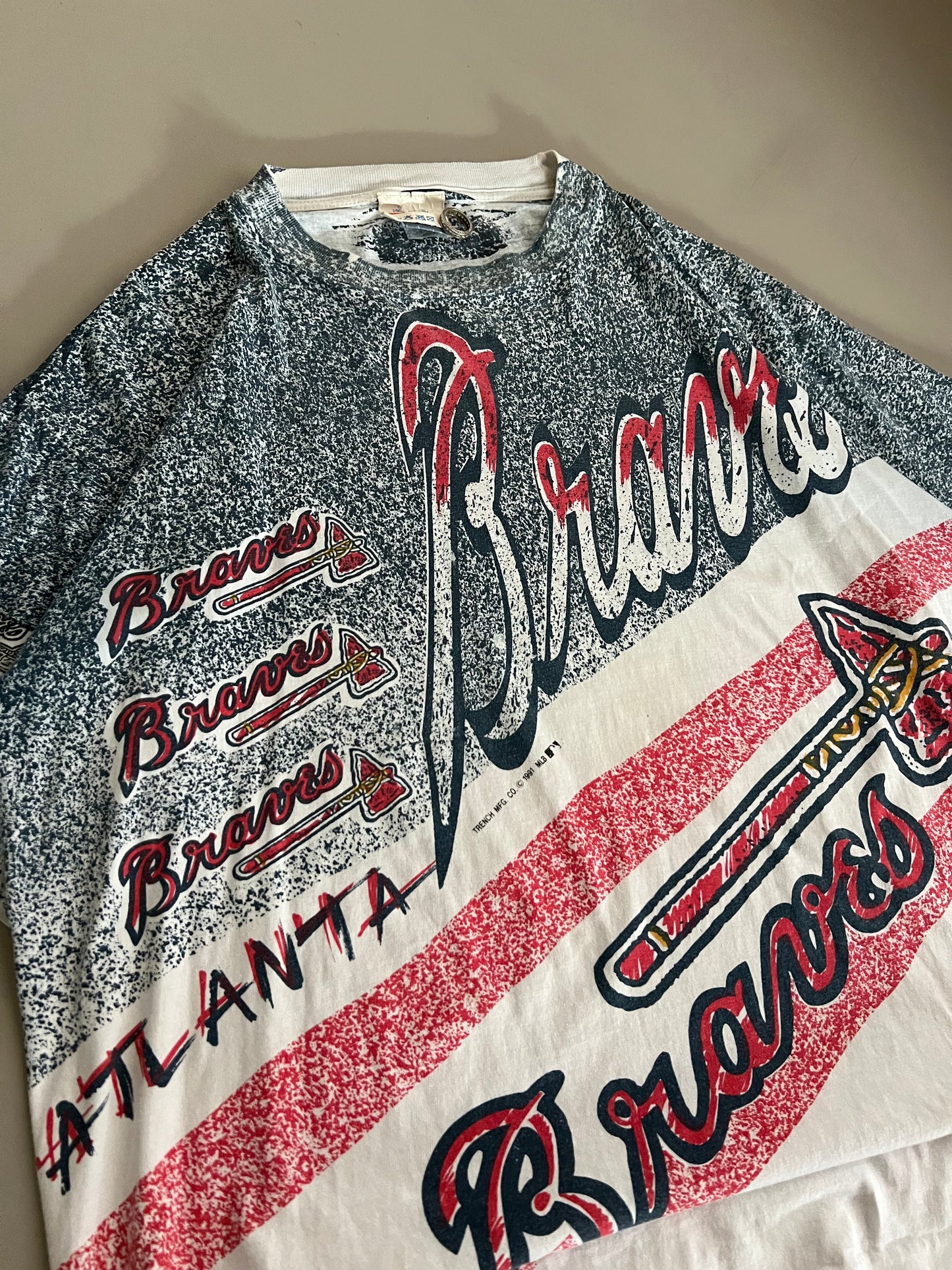 XL 1991 Atlanta Braves AOP T-shirt