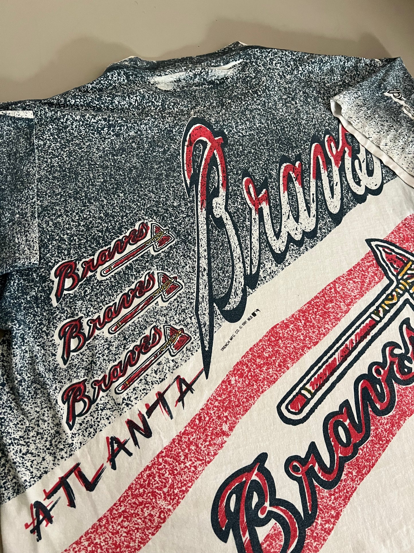 XL 1991 Atlanta Braves AOP T-shirt