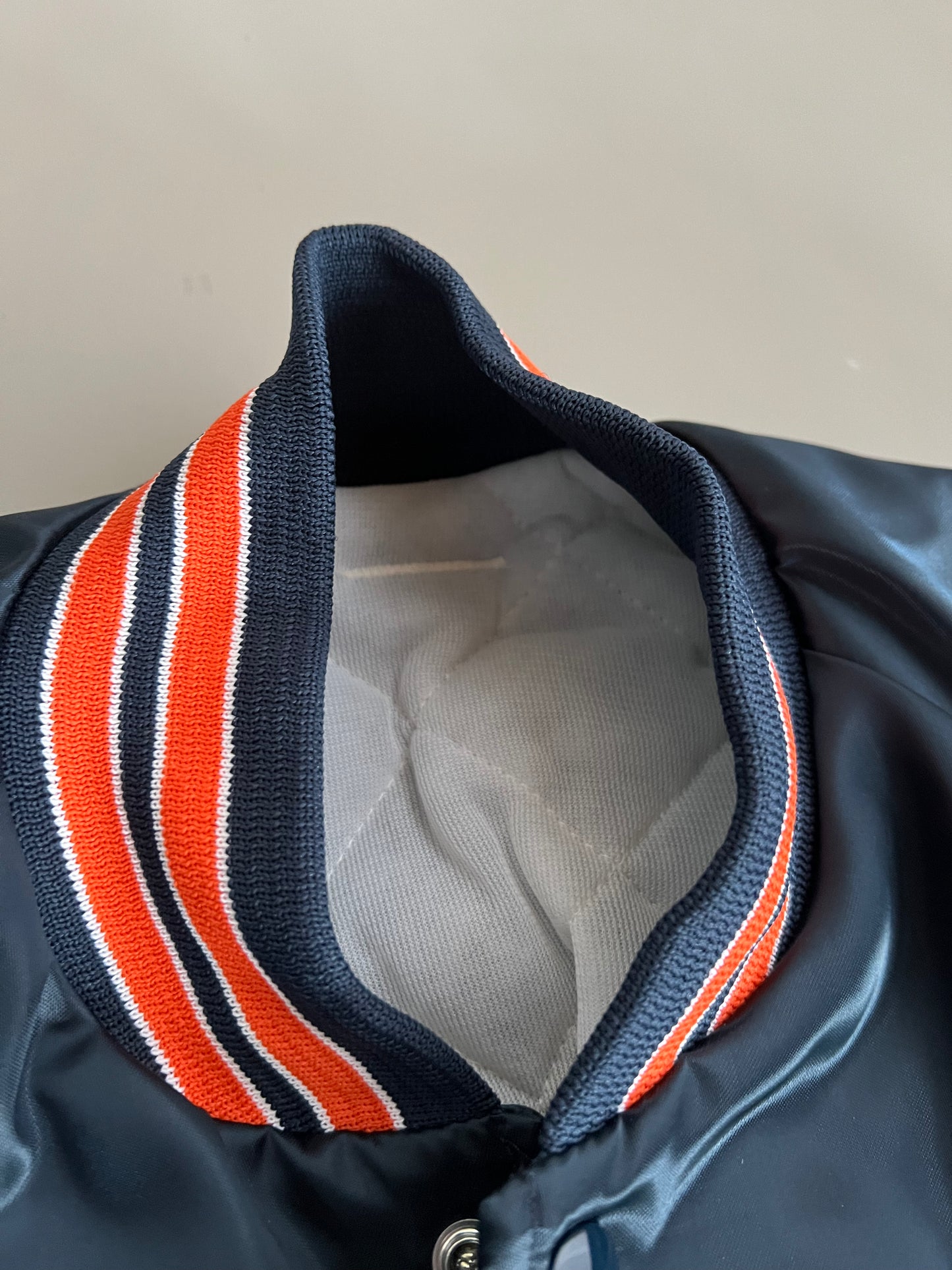 Small Chicago Bears Chalk Line Satin Jacket