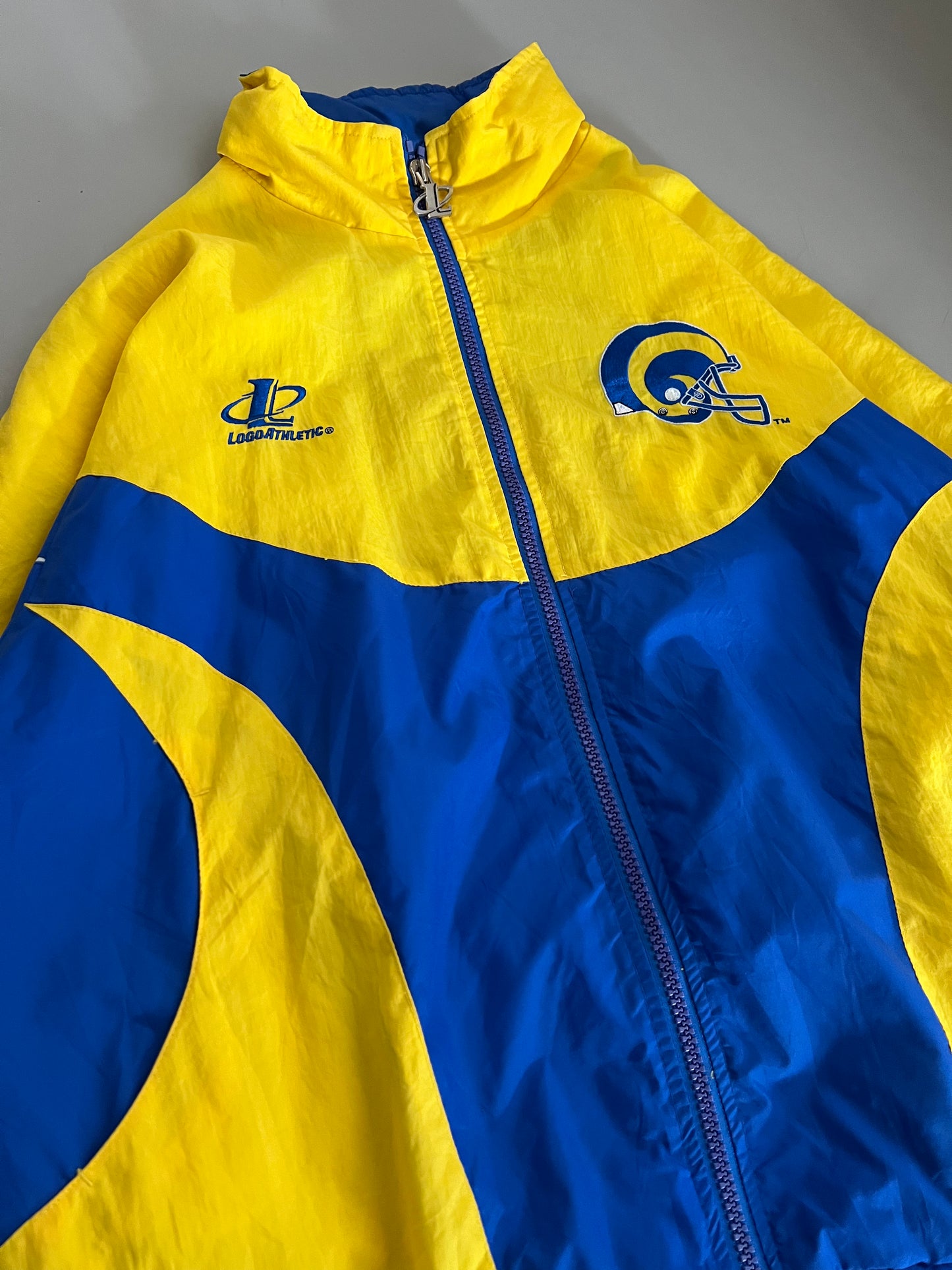 Large 90s St. Louis Rams LogoAthletic Jacket