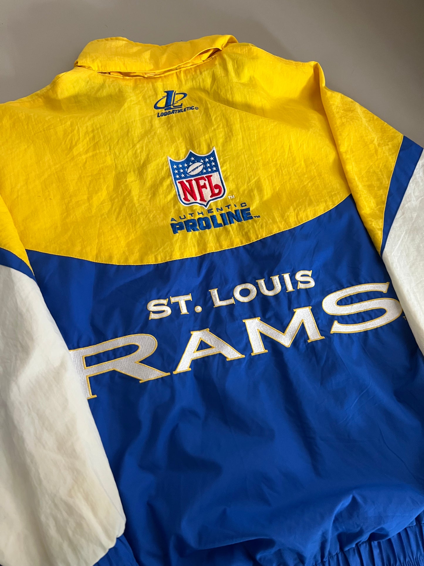 Large 90s St. Louis Rams LogoAthletic Jacket