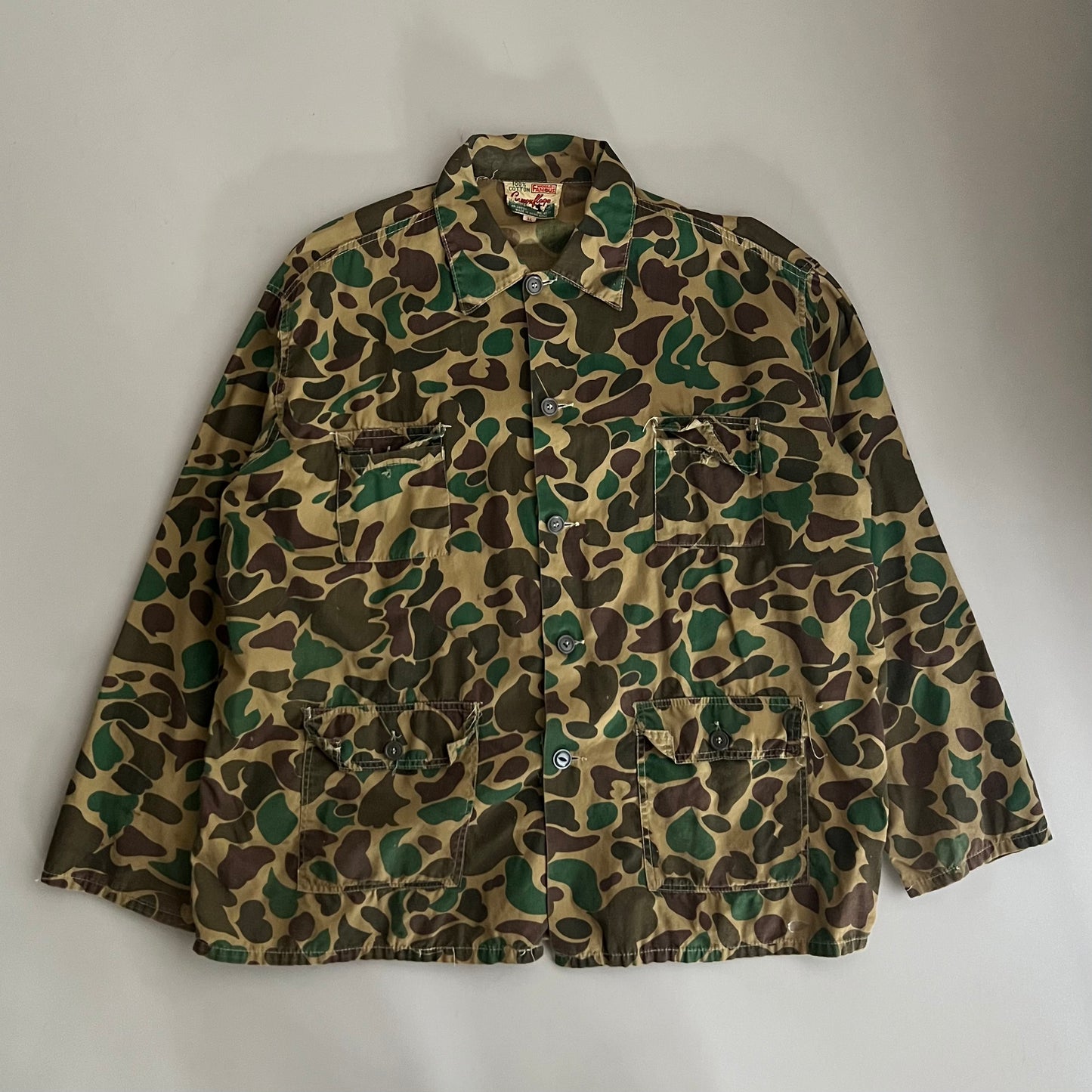 XL 80s World Famous Camo Button Shirt