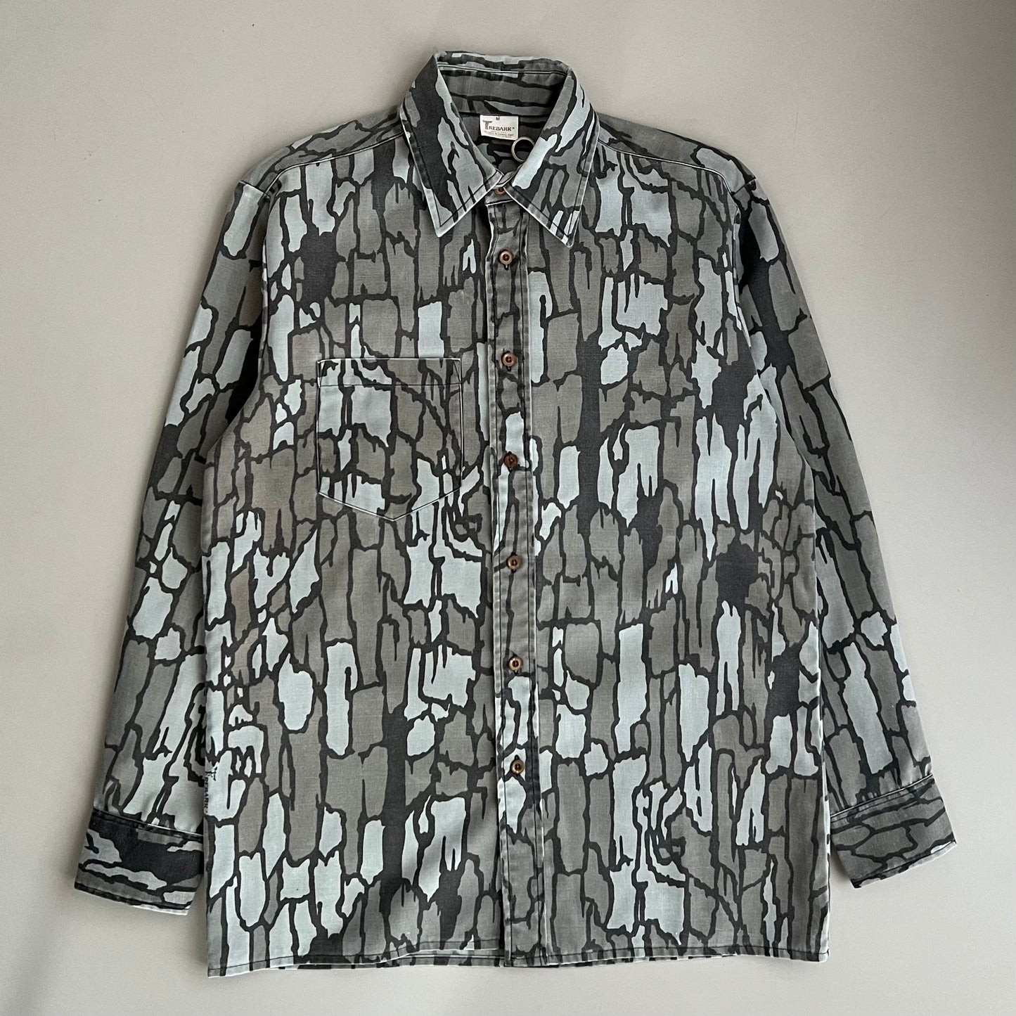 Medium 80's Trebark Camo Button Shirt