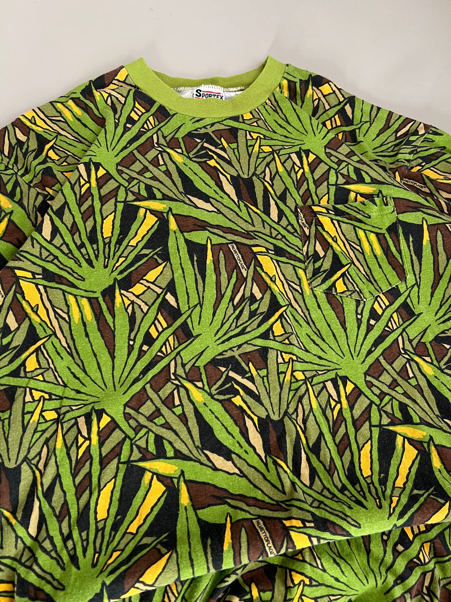 XXL 90s Sportex Palmetto Camo T-shirt