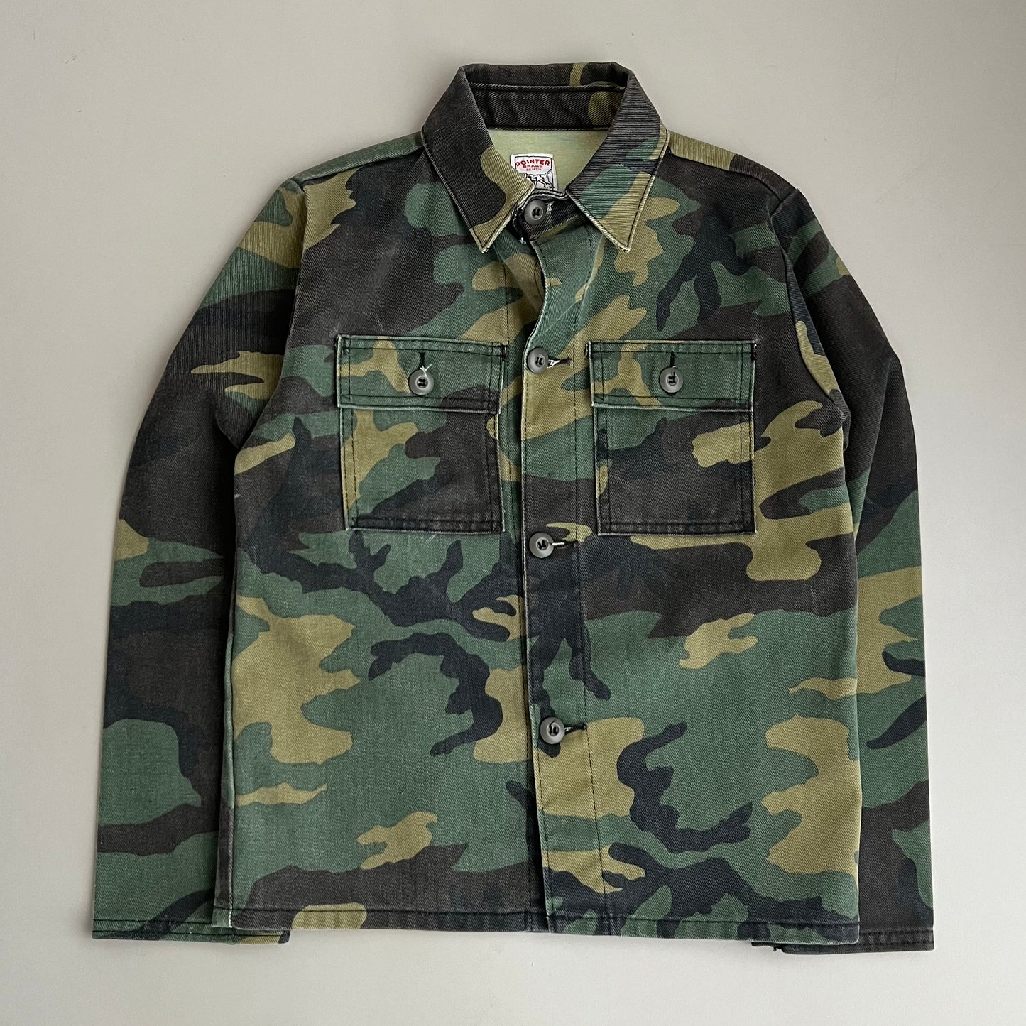 Large 90s Pointer Brand Camo Button Shirt