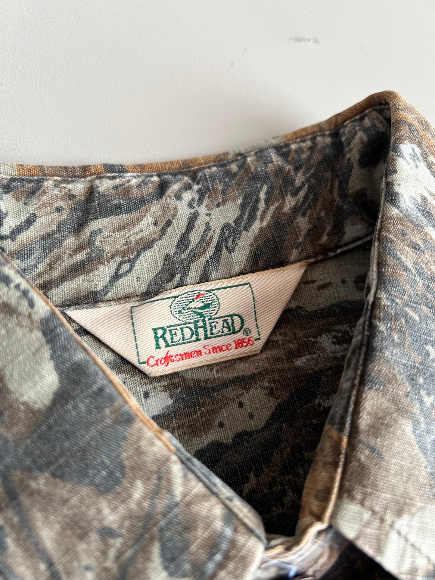 XL 90s RedHead Camo Button Shirt