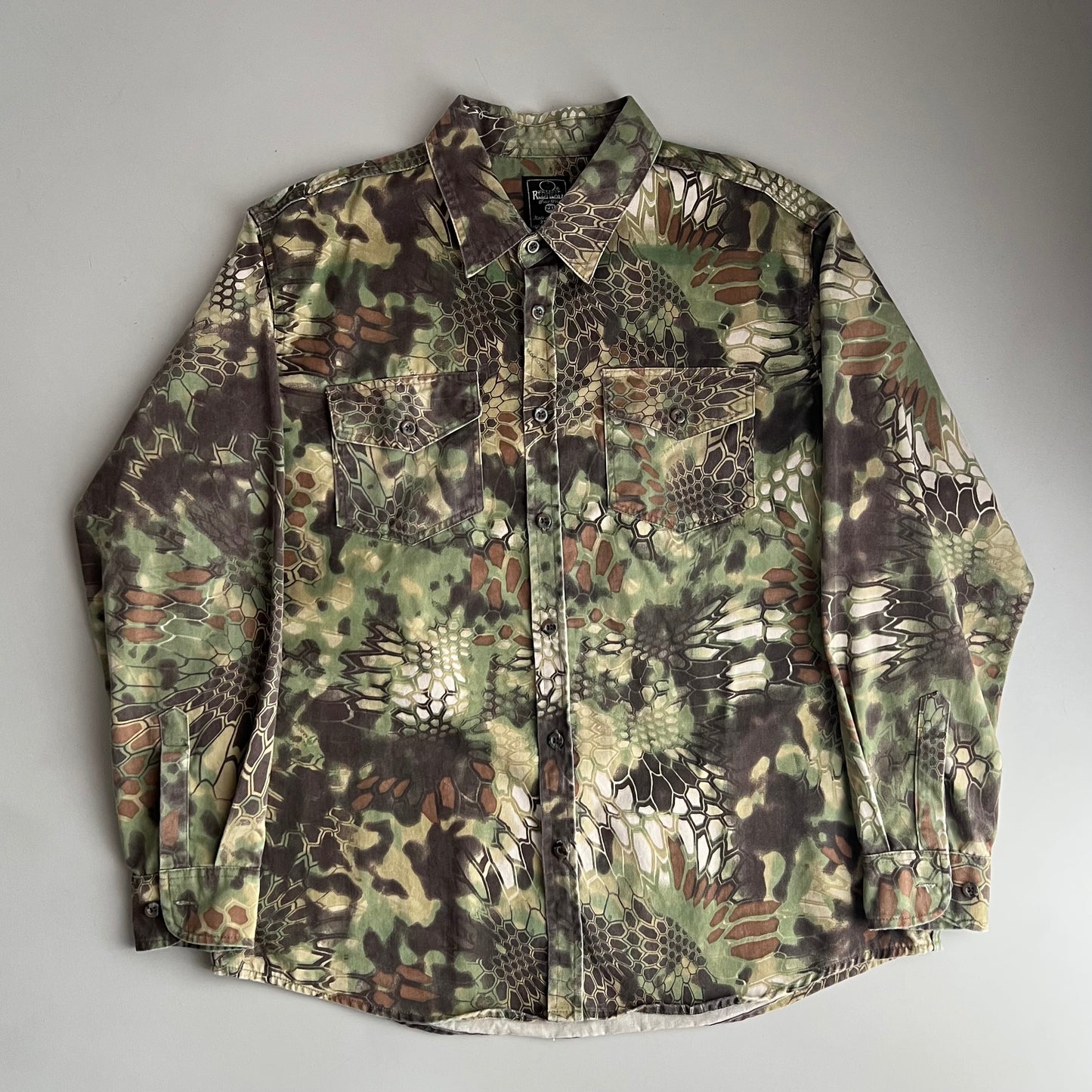 XXL RedHead Snake Camo Button Shirt