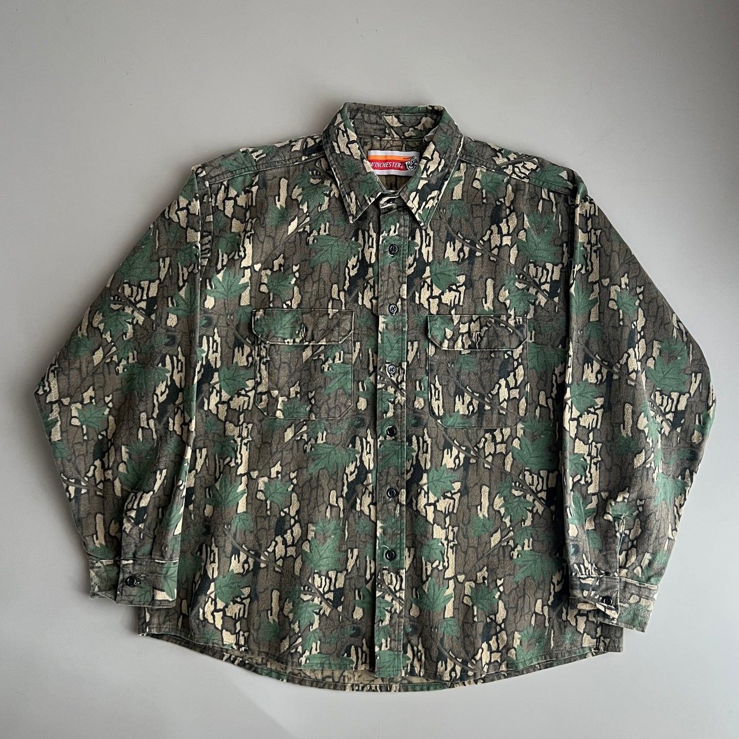 Large 90s Winchester Camo Button Shirt