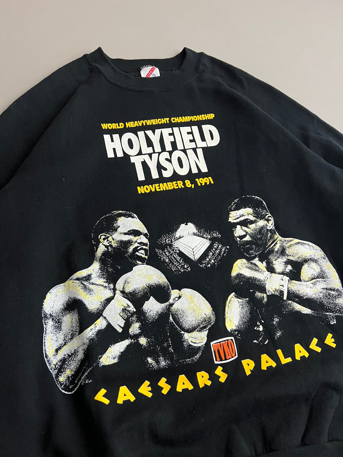 XL 1991 Holyfield Tyson Caesars Palace Sweatshirt