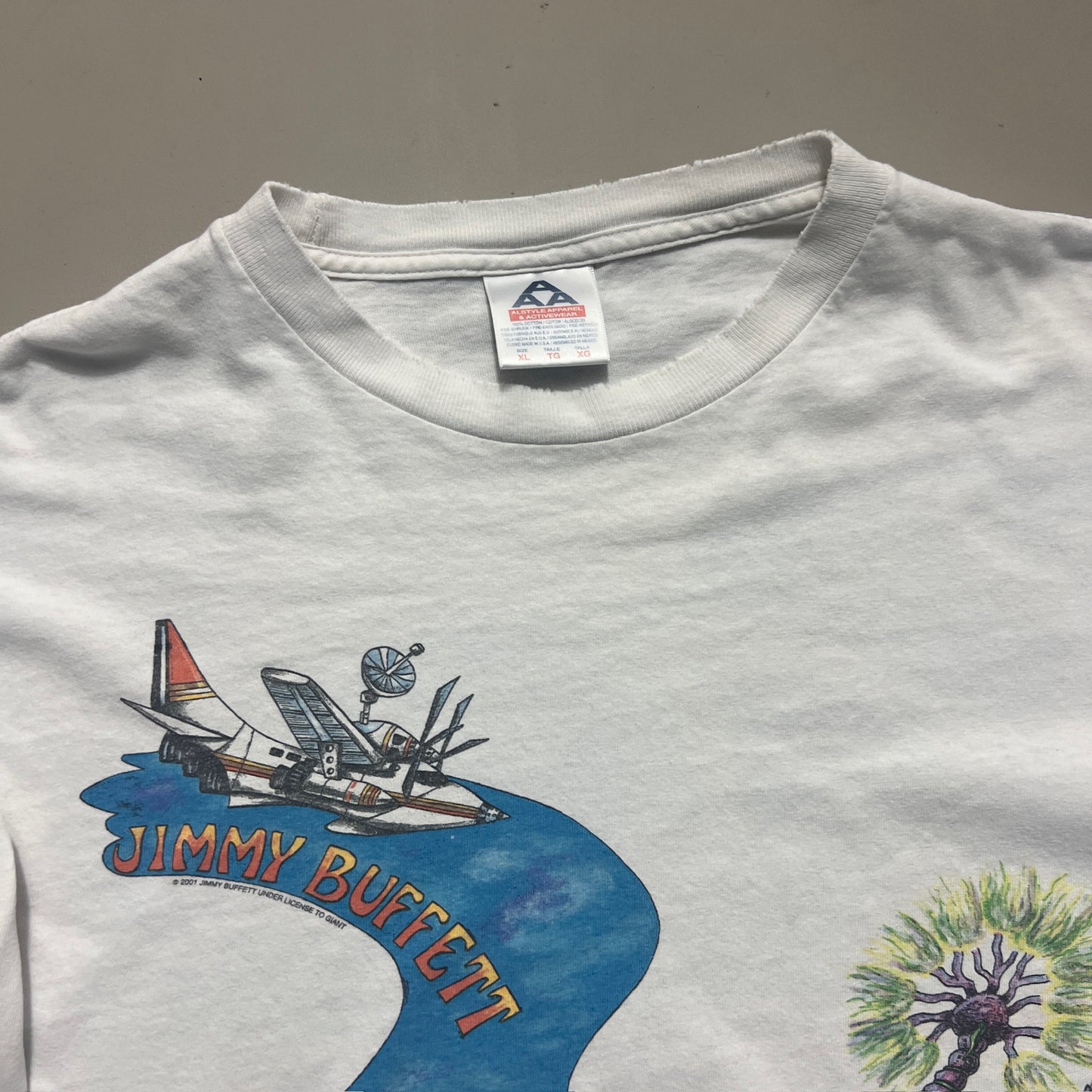 XL 2001 Jimmy Buffet Ocean Odyssey Tour T-shirt