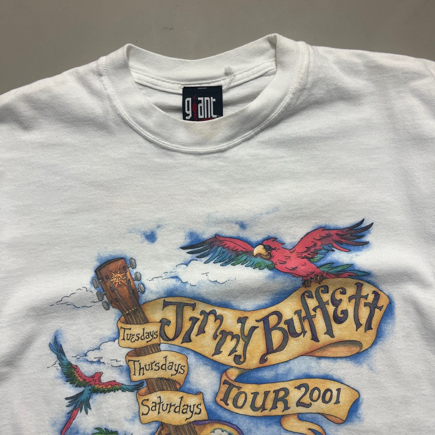 Large 2001 Jimmy Buffet Tues Thurs Sat Tour T-shirt