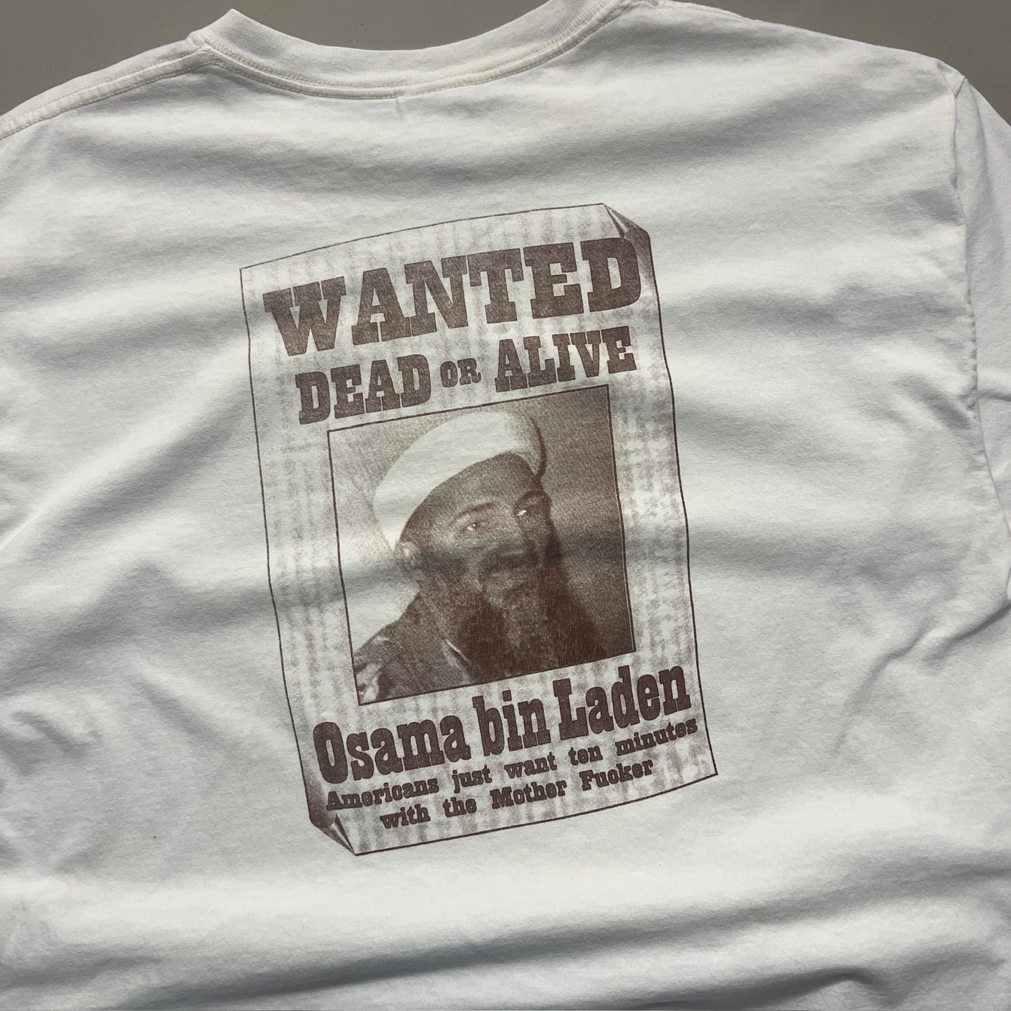 XL 2000s Guidos Osama T-shirt