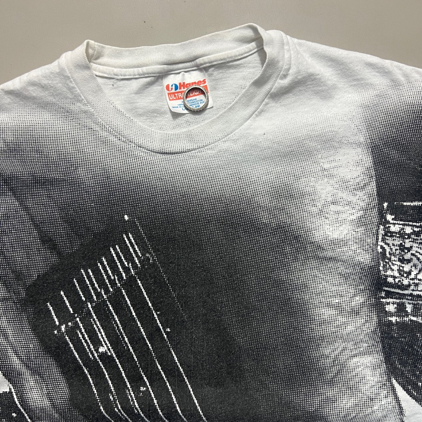 Large 1990s Bruce Spingstein AOP T-shirt