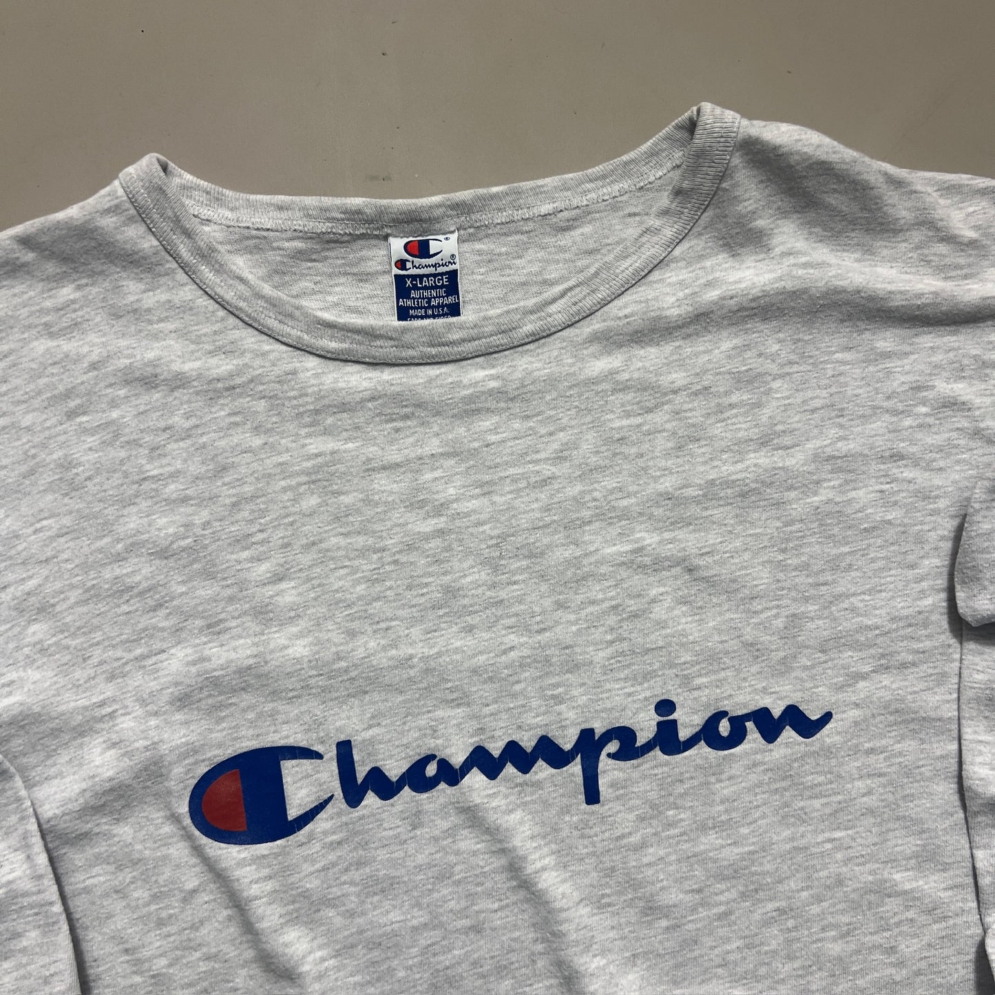 XL Champion Spellout T-shirt