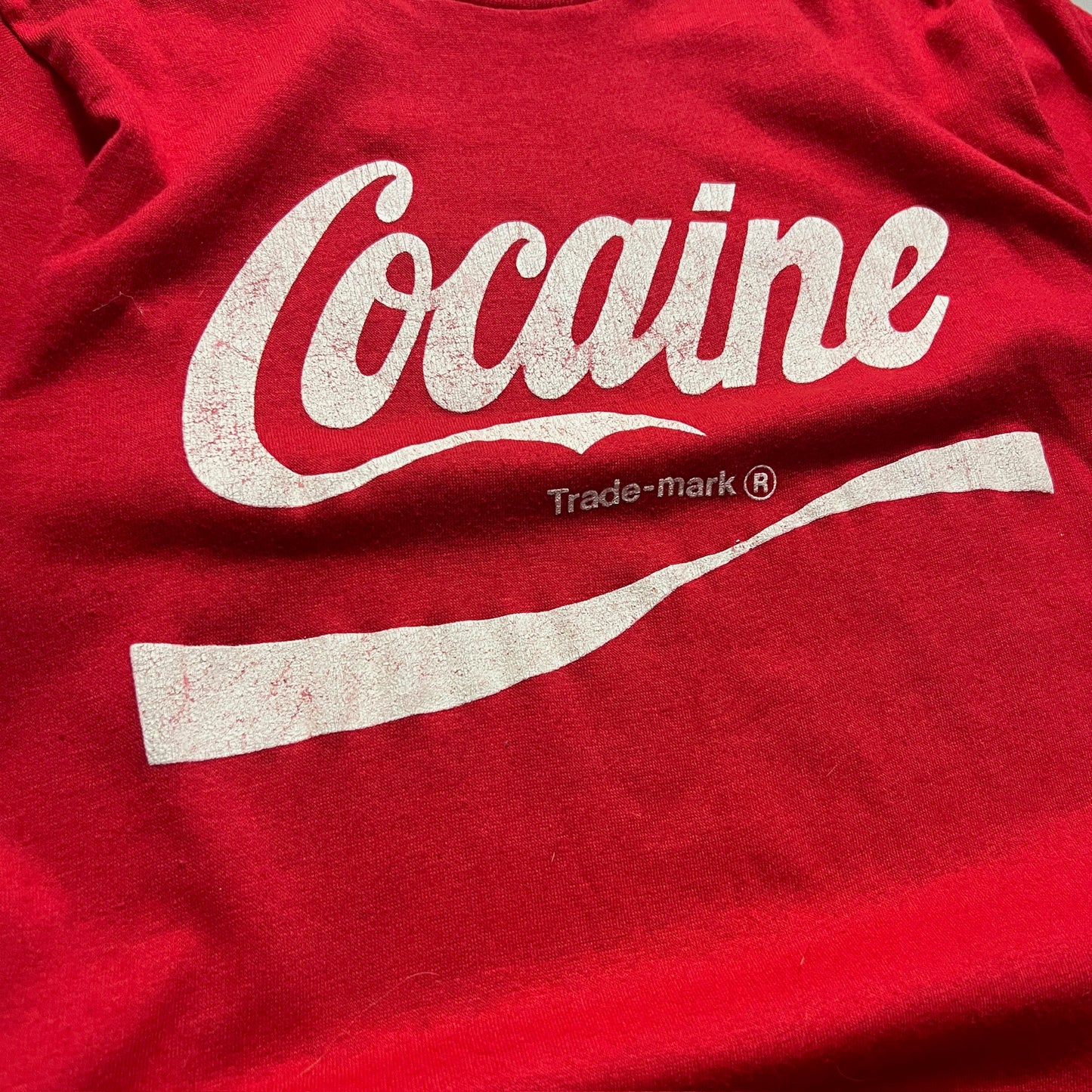 Medium 1980s Cocaine Coca-Cola Parody T-shirt