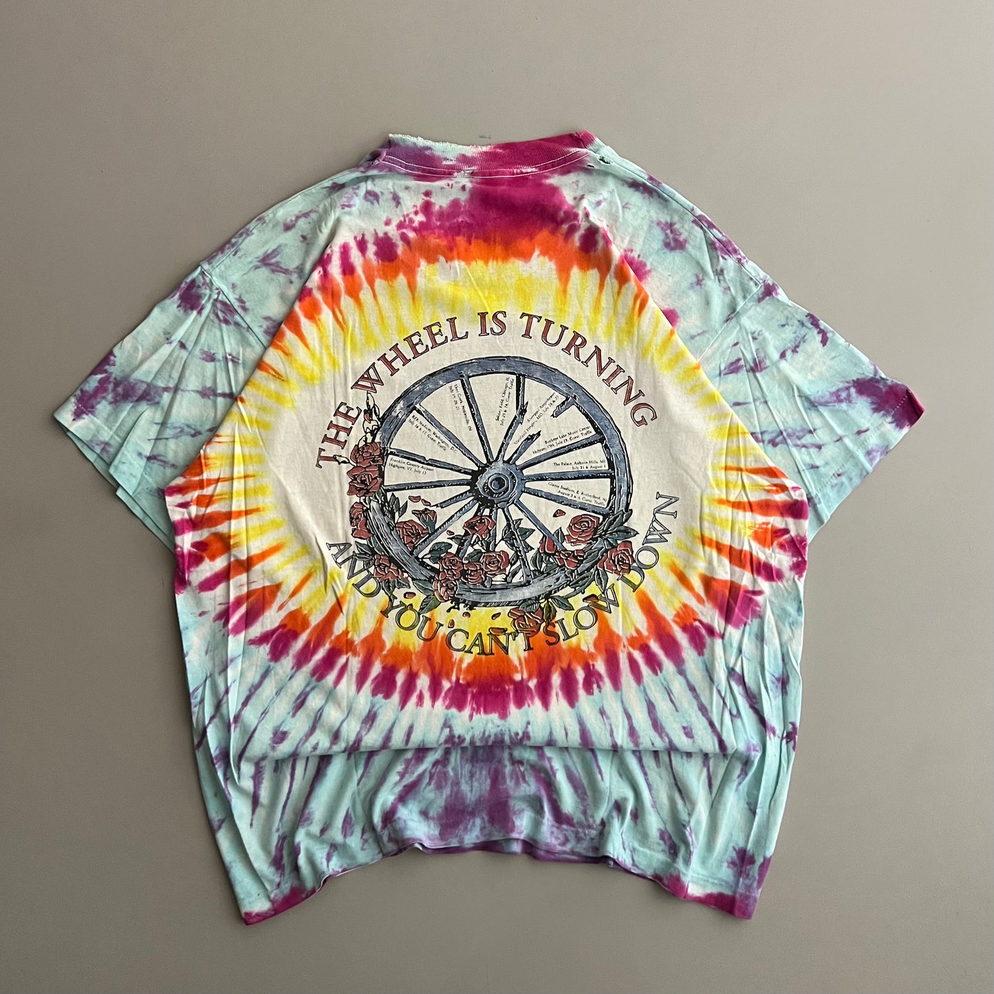XL 90s Grateful Dead The Wheel is Turning Tour T-shirt