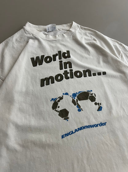 XL 90s New Order "World in Motion..." T-shirt