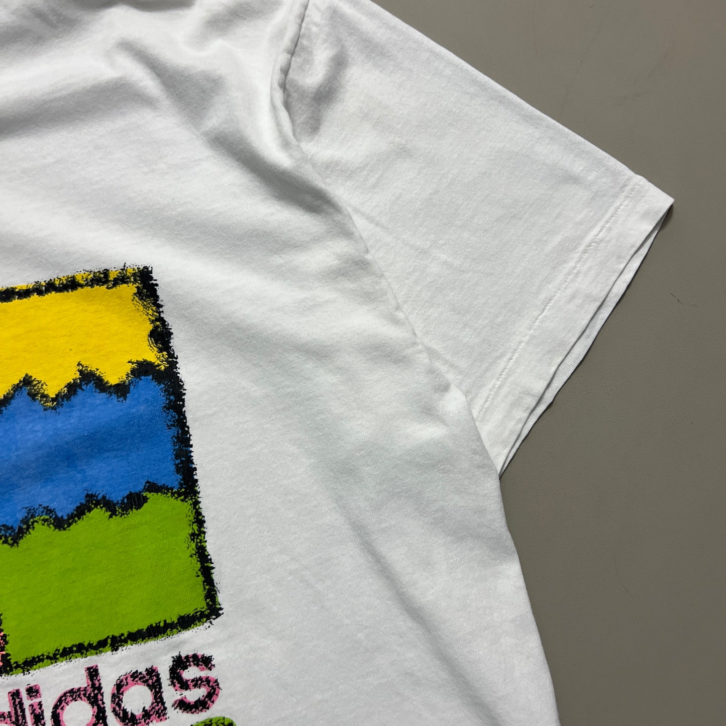 Large 1980s Adidas Soccer T-shirt